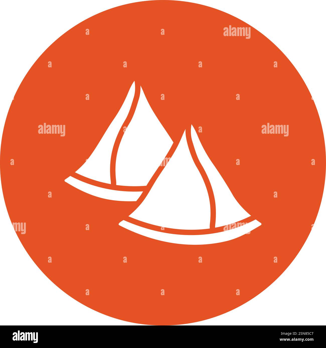Samosa Vector Icon Design Illustration Stock Vector