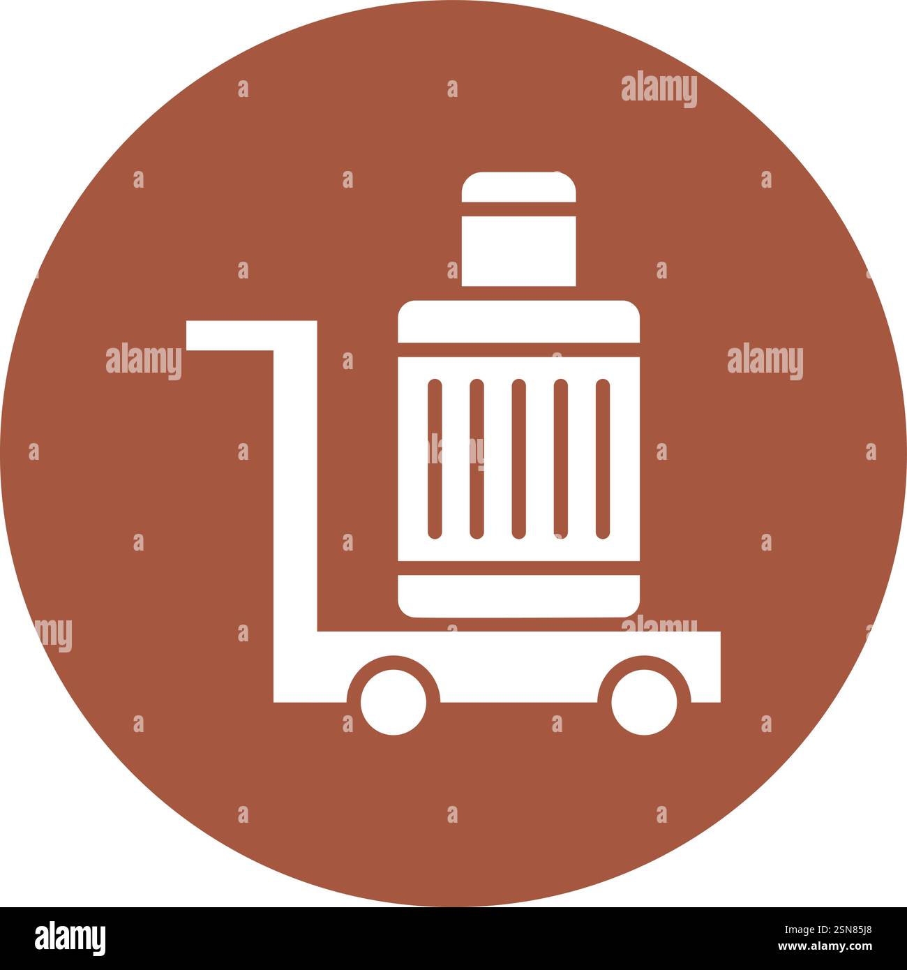 Airport Cart Vector Icon Design Illustration Stock Vector Image & Art ...