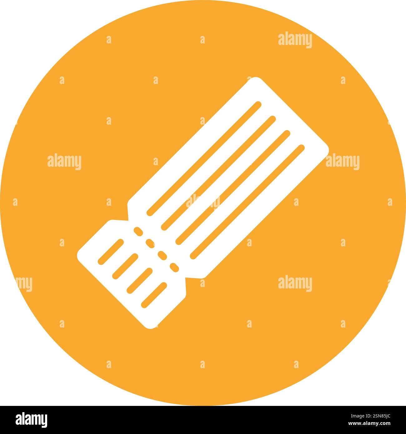 Movie ticket Vector Icon Design Illustration Stock Vector