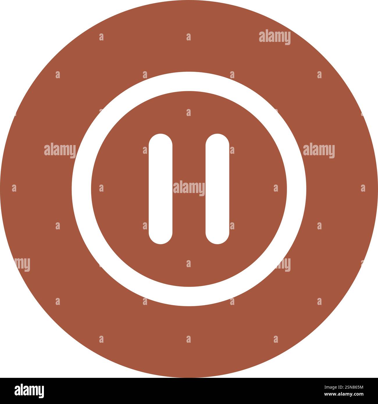 Pause button Vector Icon Design Illustration Stock Vector