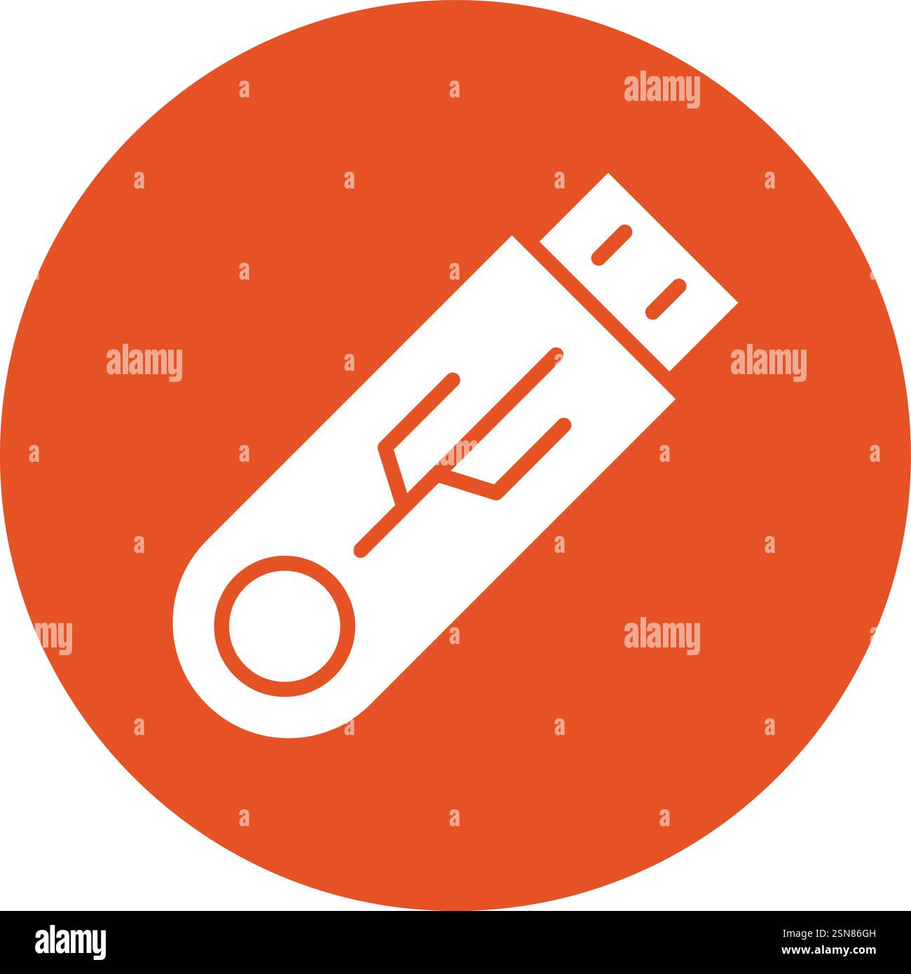Usb Vector Icon Design Illustration Stock Vector