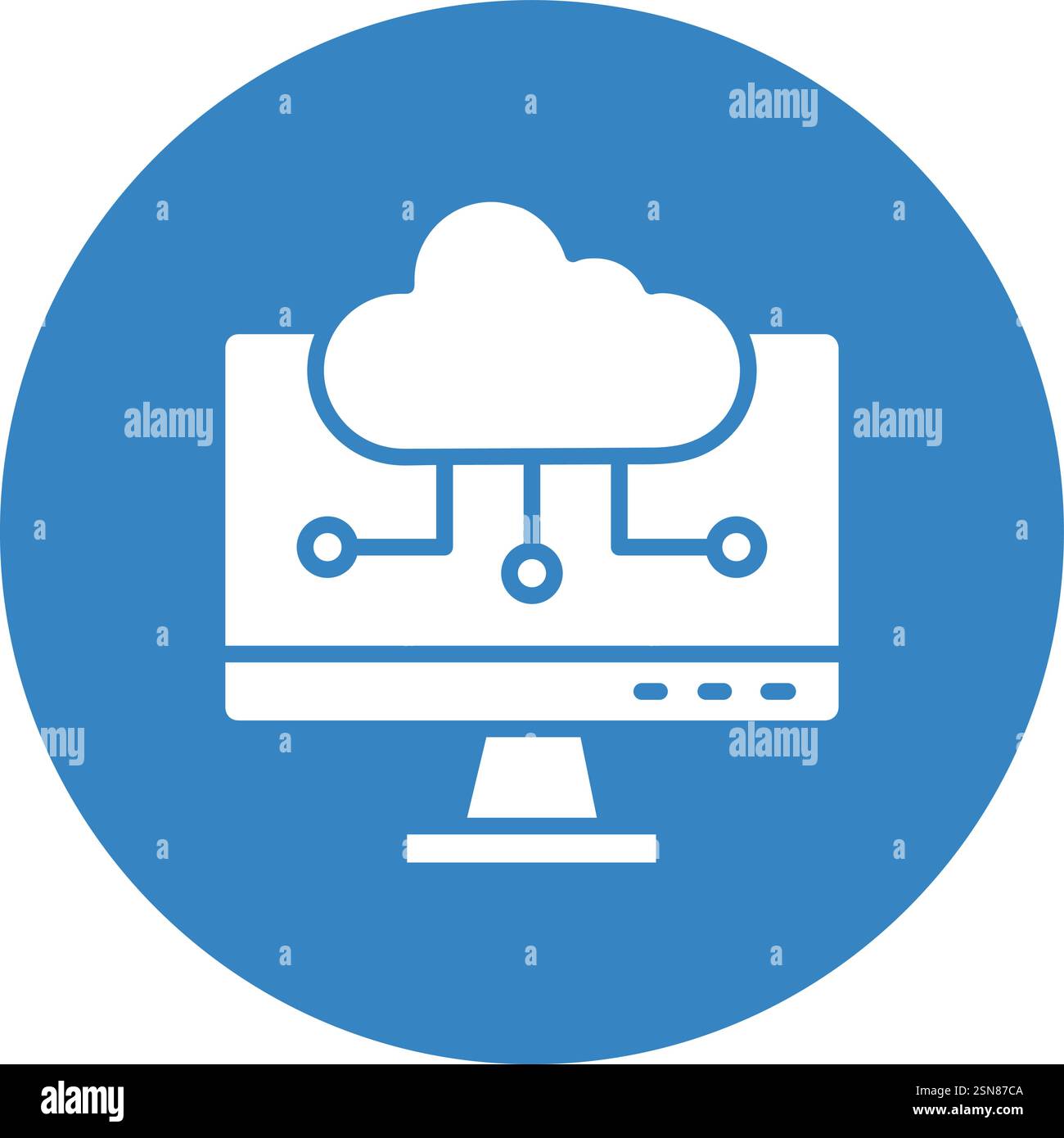 Cloud computing Vector Icon Design Illustration Stock Vector