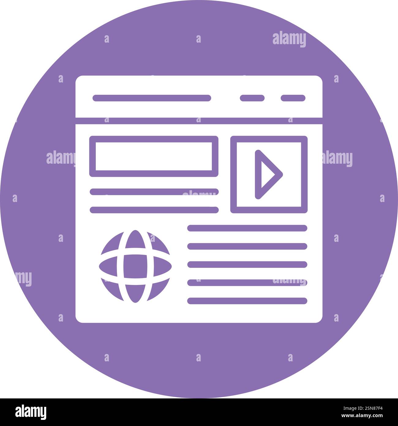 Content marketing Vector Icon Design Illustration Stock Vector