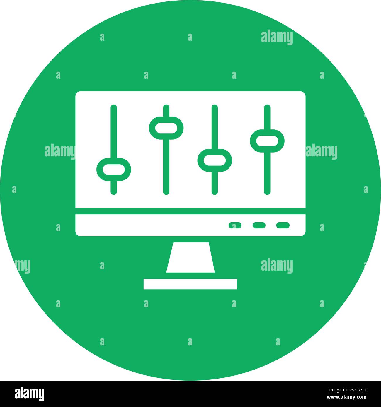 Volume control Vector Icon Design Illustration Stock Vector