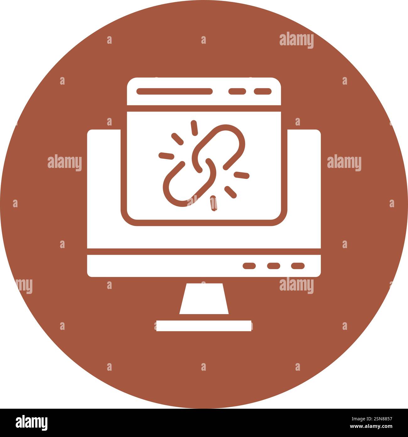 Web link Vector Icon Design Illustration Stock Vector