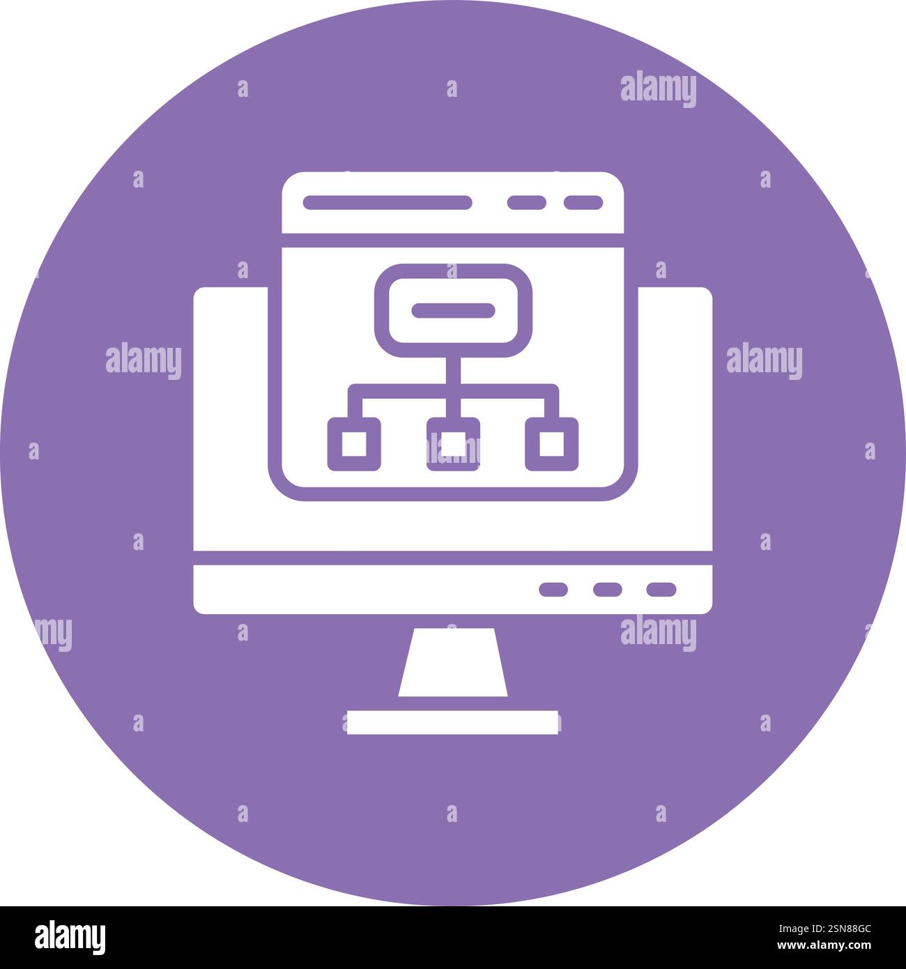 Sitemap Vector Icon Design Illustration Stock Vector