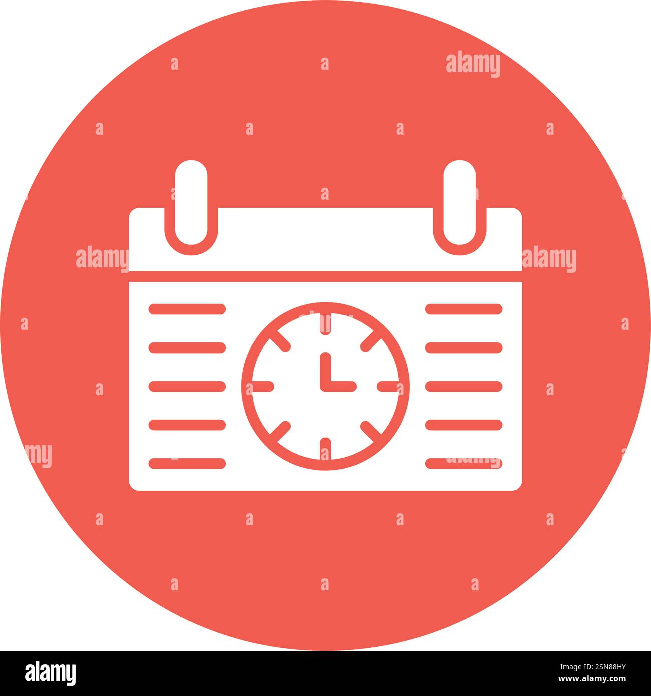 Clock Vector Icon Design Illustration Stock Vector