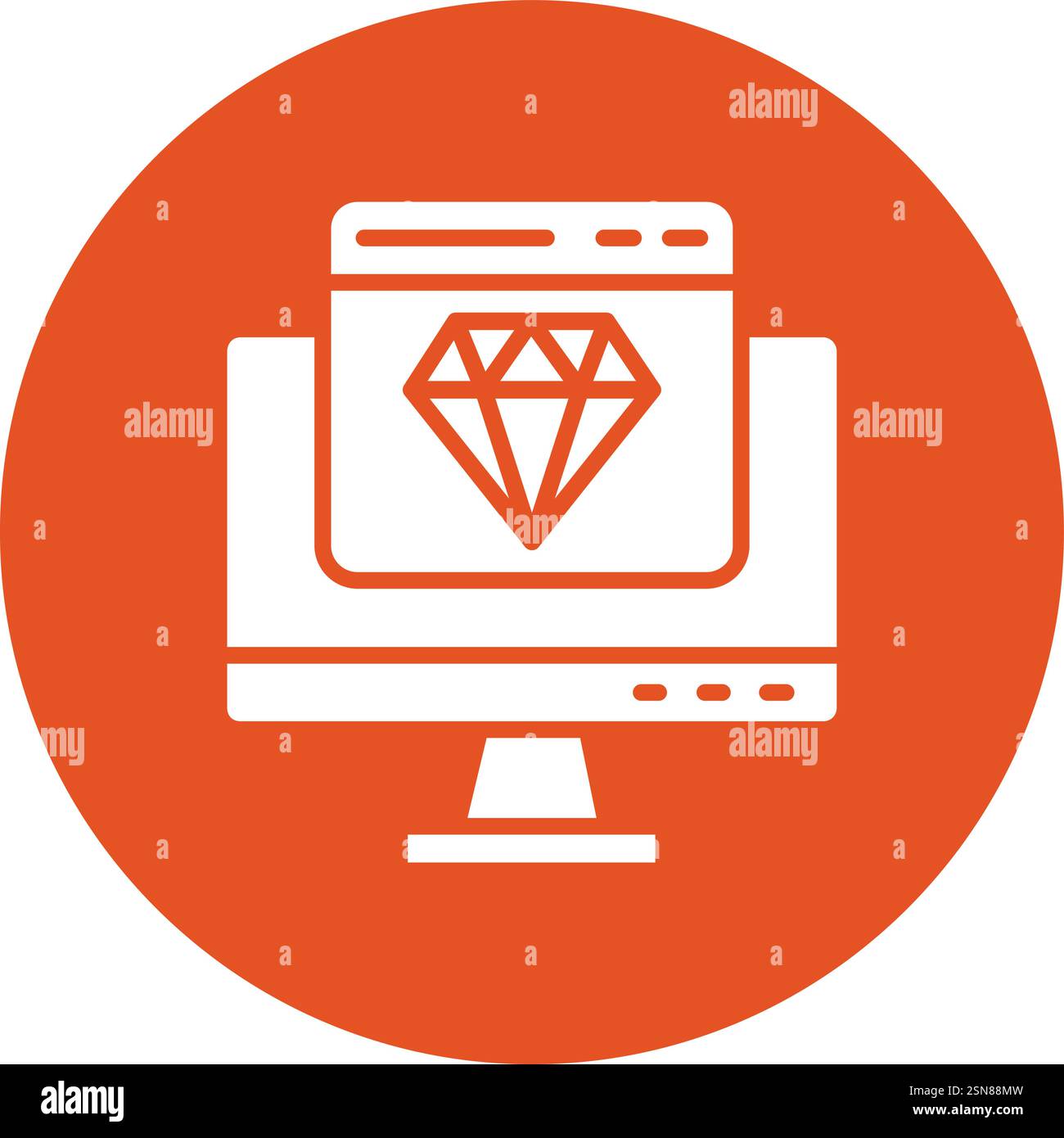 Diamond Vector Icon Design Illustration Stock Vector