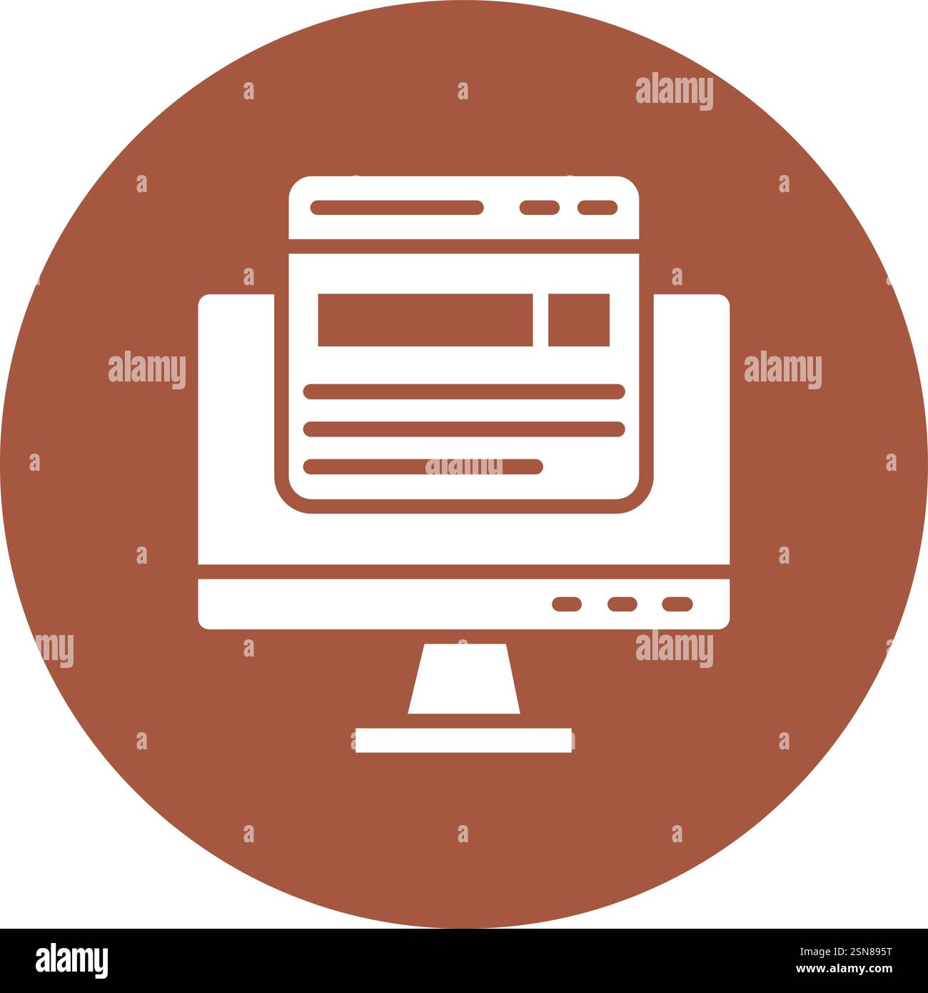 Search engine Vector Icon Design Illustration Stock Vector