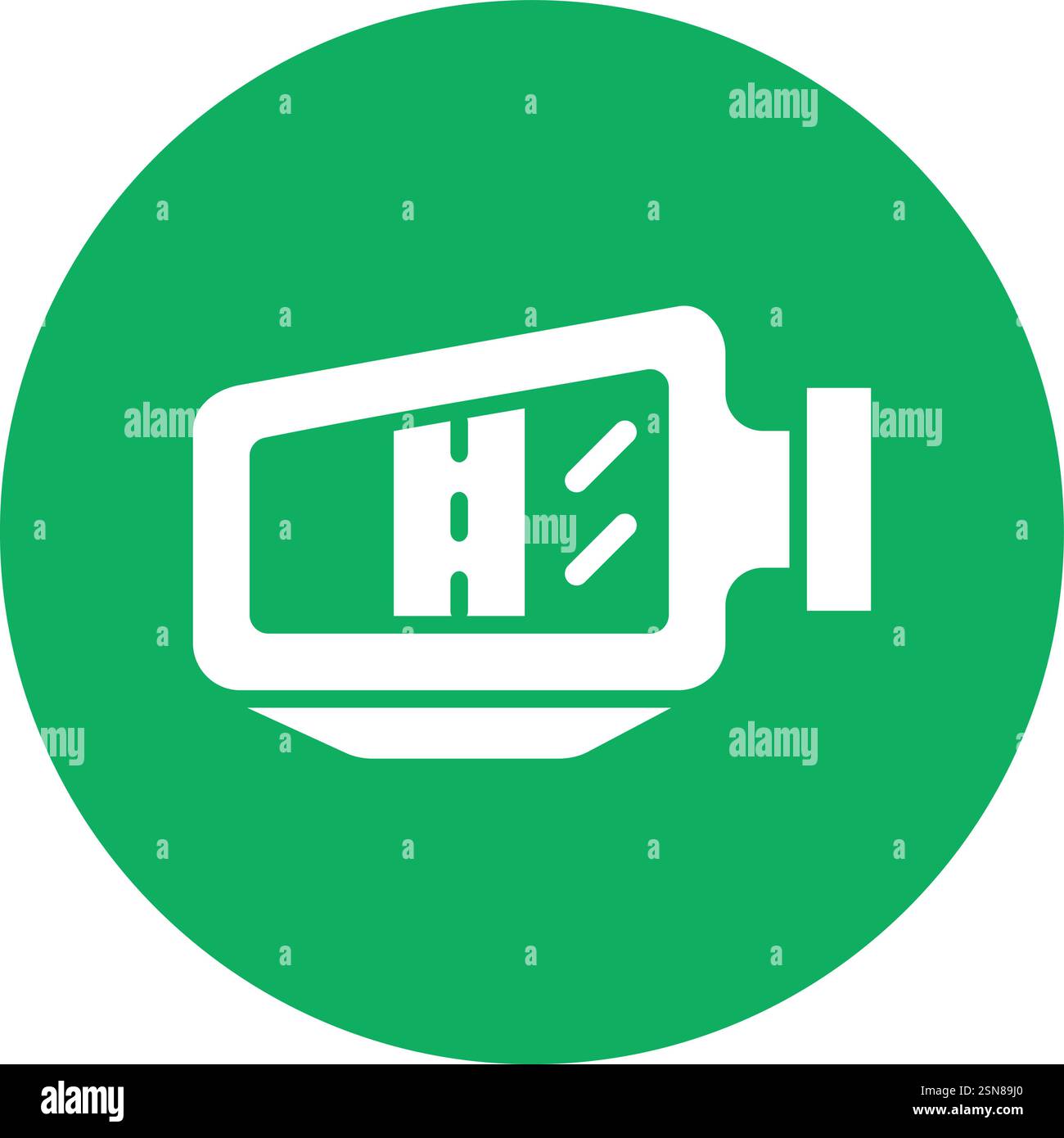 Side mirror Vector Icon Design Illustration Stock Vector