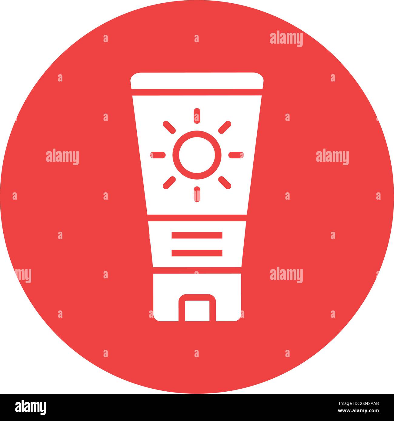 Sunscreen Vector Icon Design Illustration Stock Vector