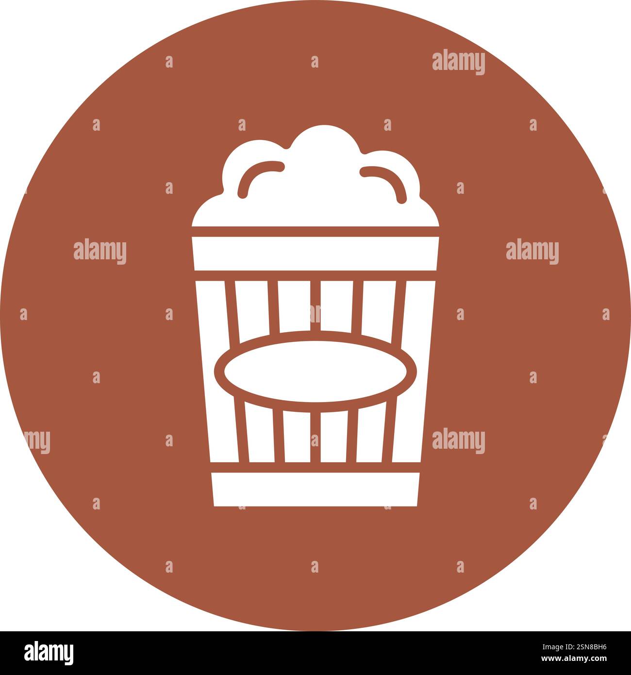Popcorn Vector Icon Design Illustration Stock Vector