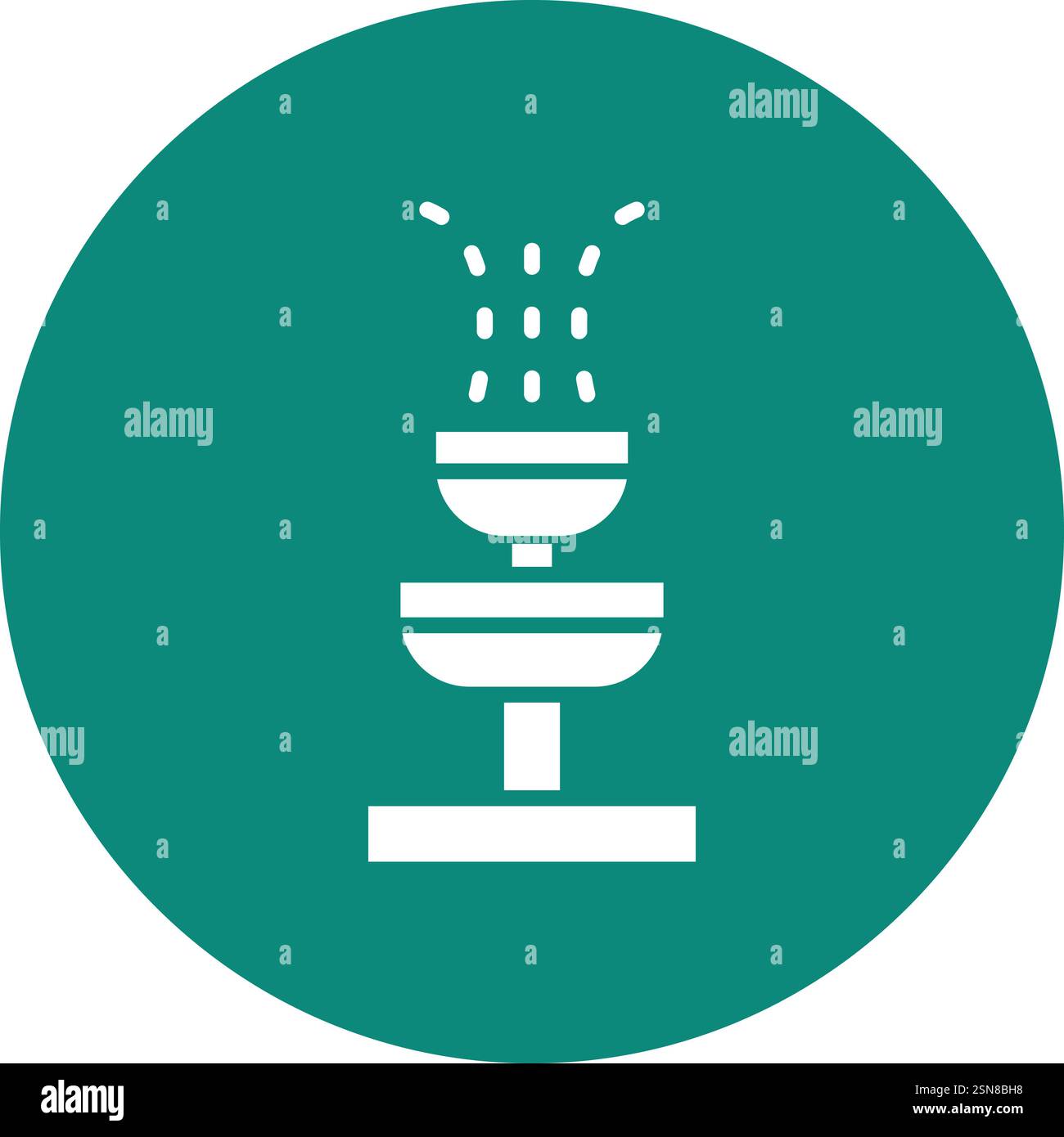 Fountain Vector Icon Design Illustration Stock Vector