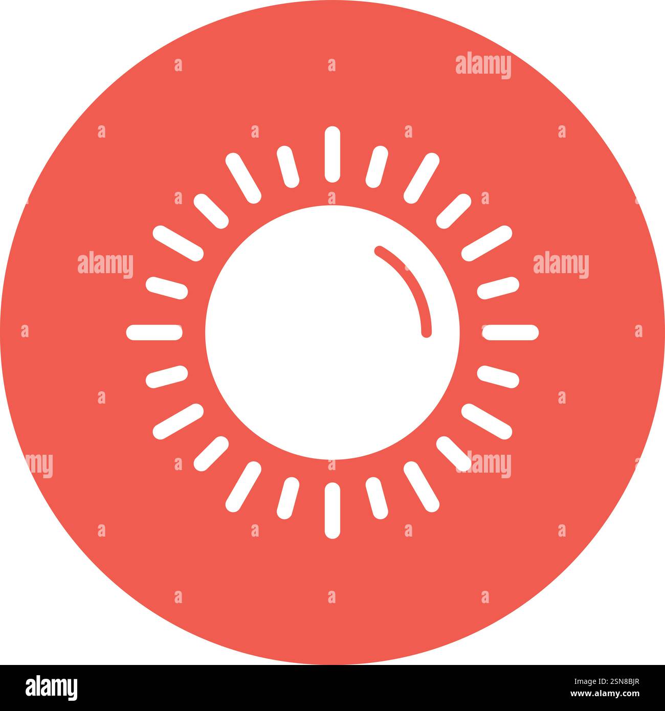 Sunrise Vector Icon Design Illustration Stock Vector