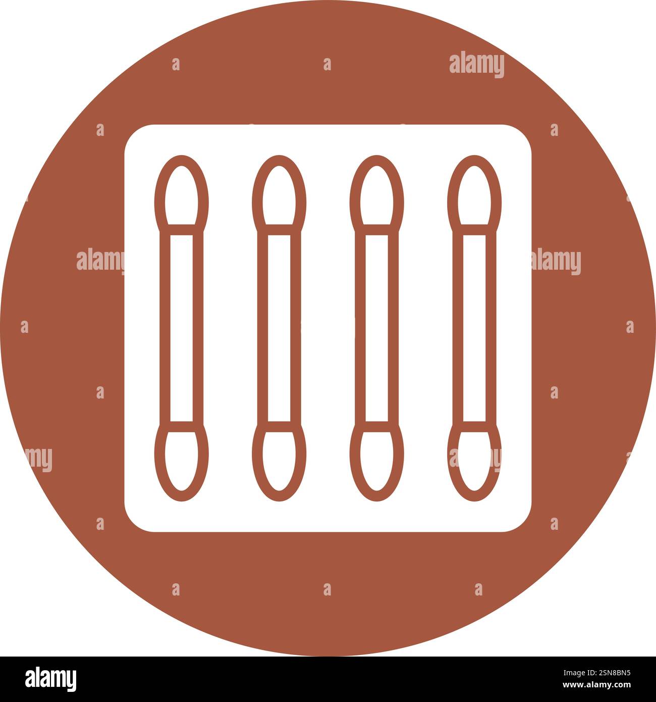 Cotton buds Vector Icon Design Illustration Stock Vector