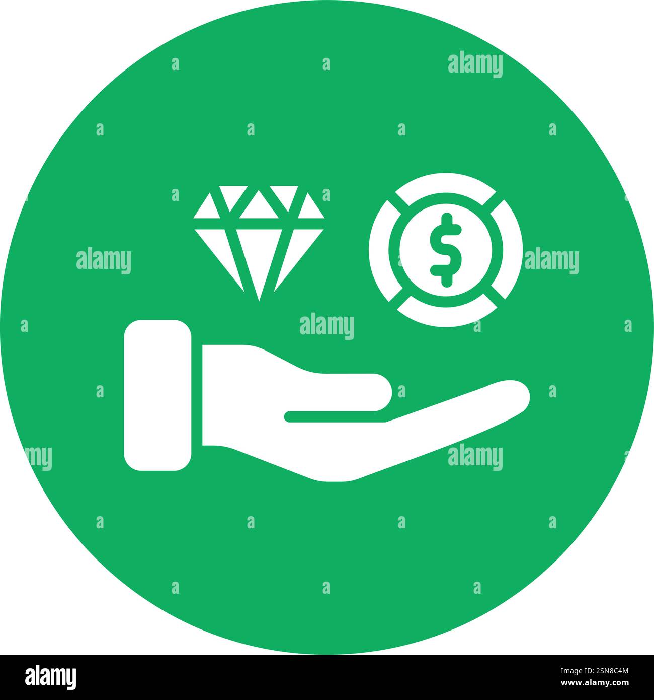 Wealth Vector Icon Design Illustration Stock Vector