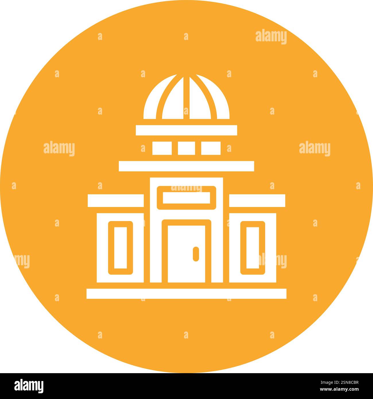 Government building Vector Icon Design Illustration Stock Vector