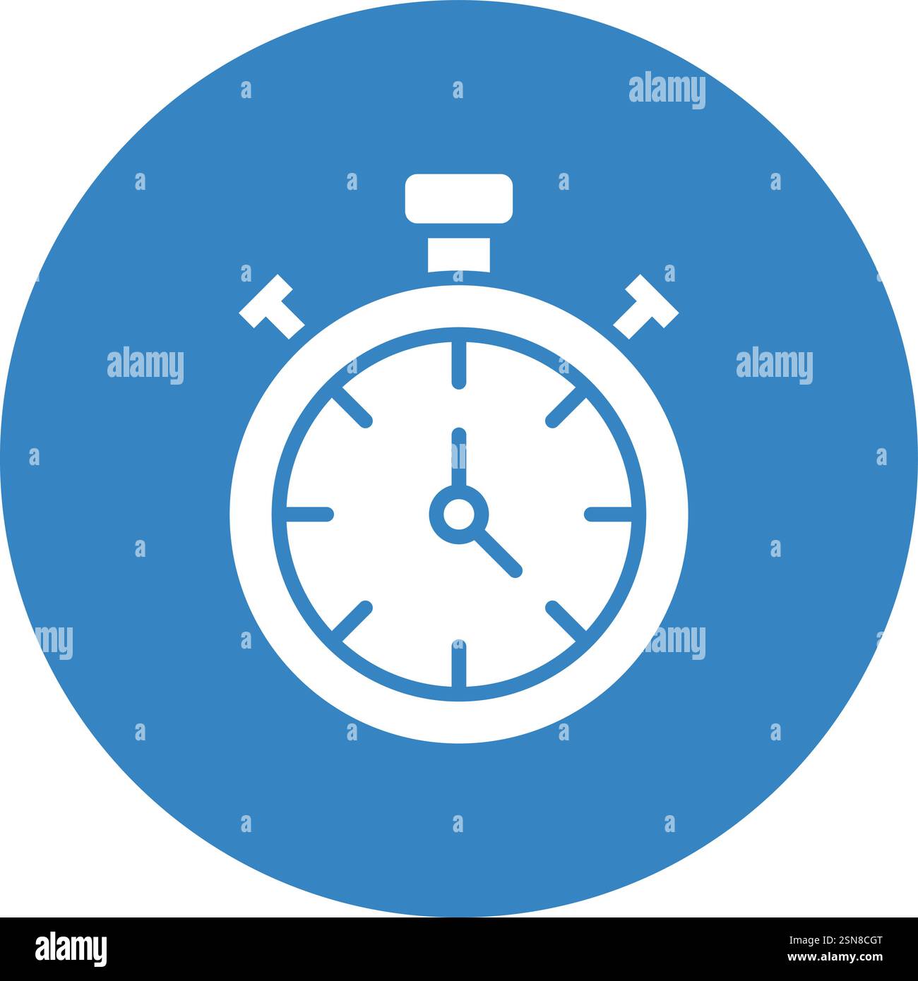 Stop watch Vector Icon Design Illustration Stock Vector