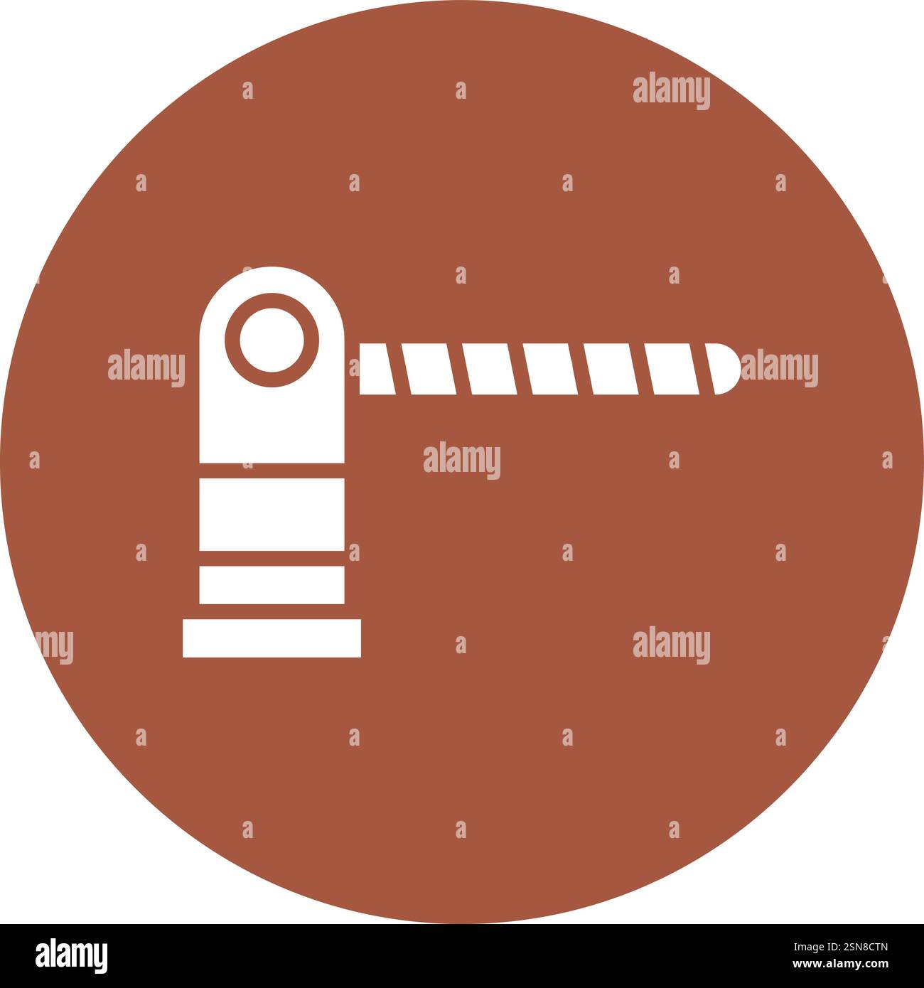 Parking barrier Vector Icon Design Illustration Stock Vector