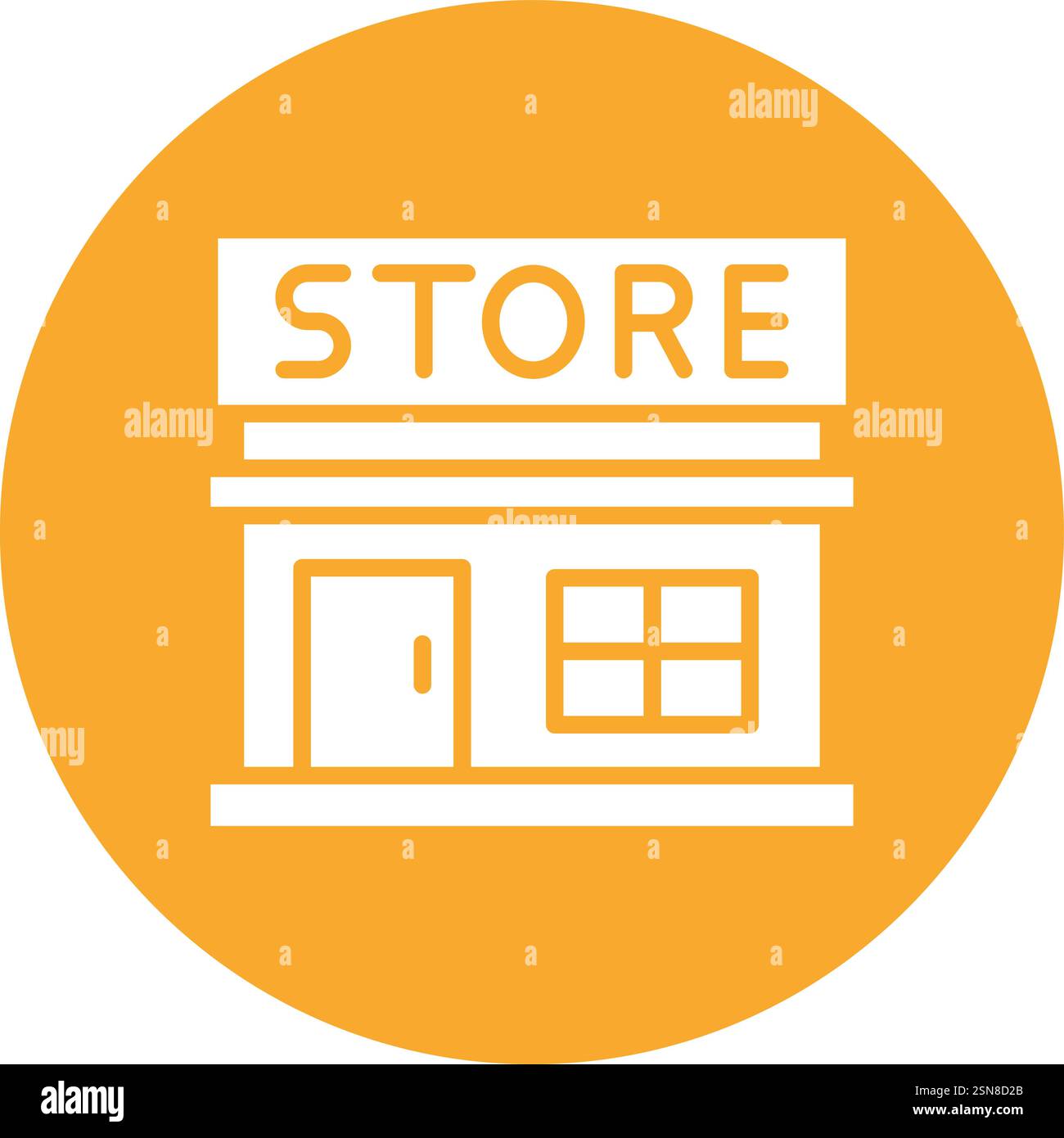 Grocery store Vector Icon Design Illustration Stock Vector