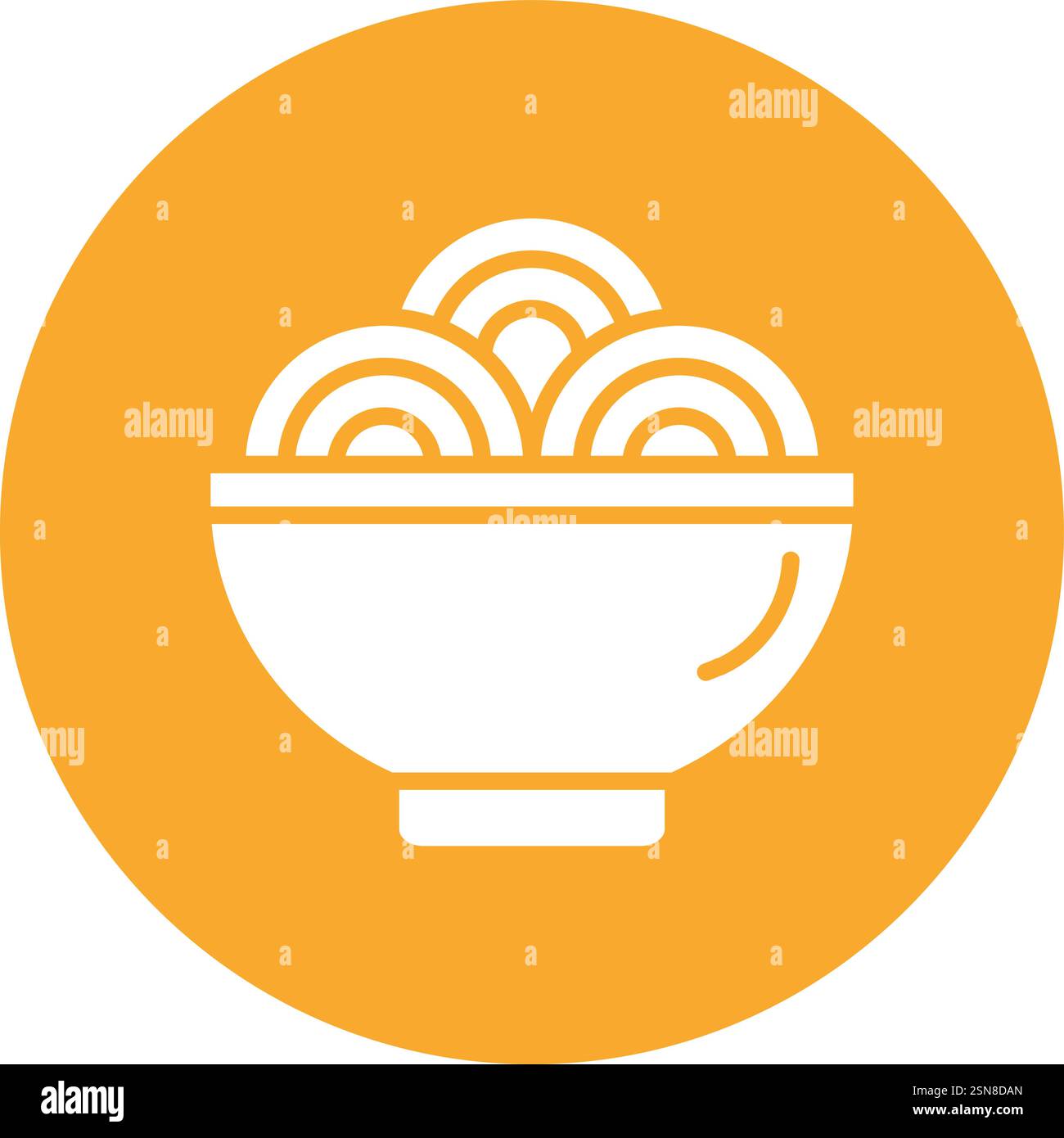 Spaghetti Vector Icon Design Illustration Stock Vector