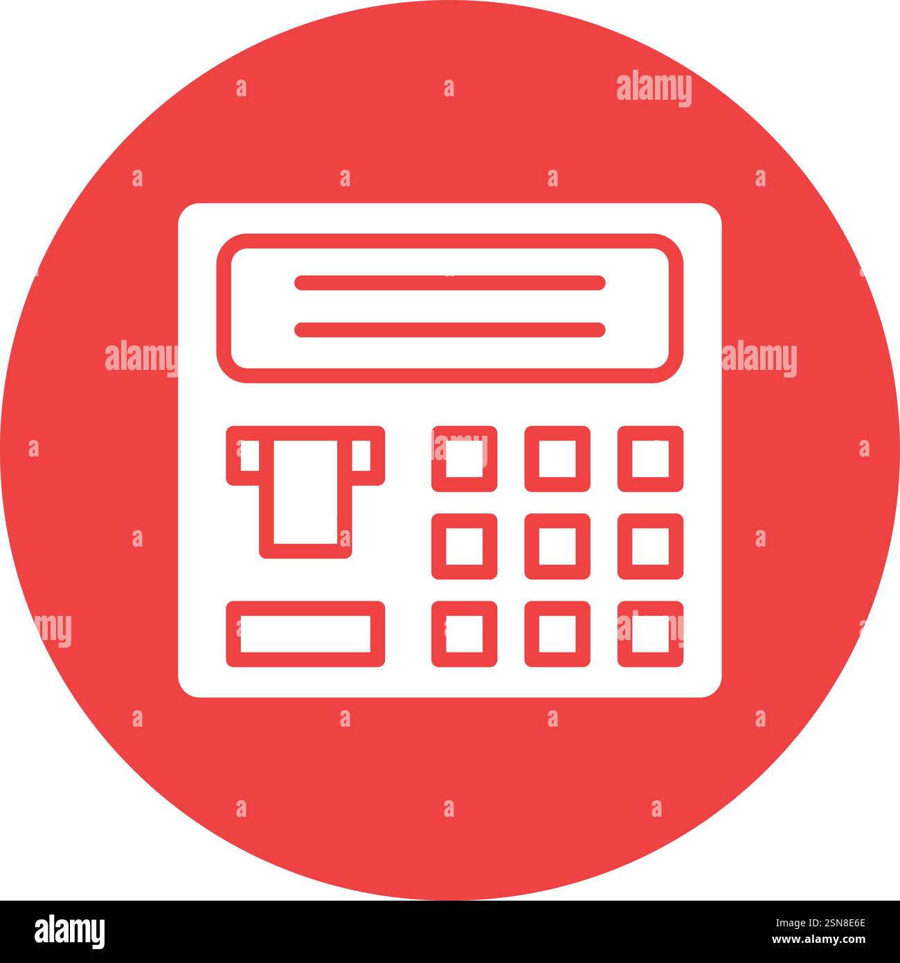Atm machine Vector Icon Design Illustration Stock Vector