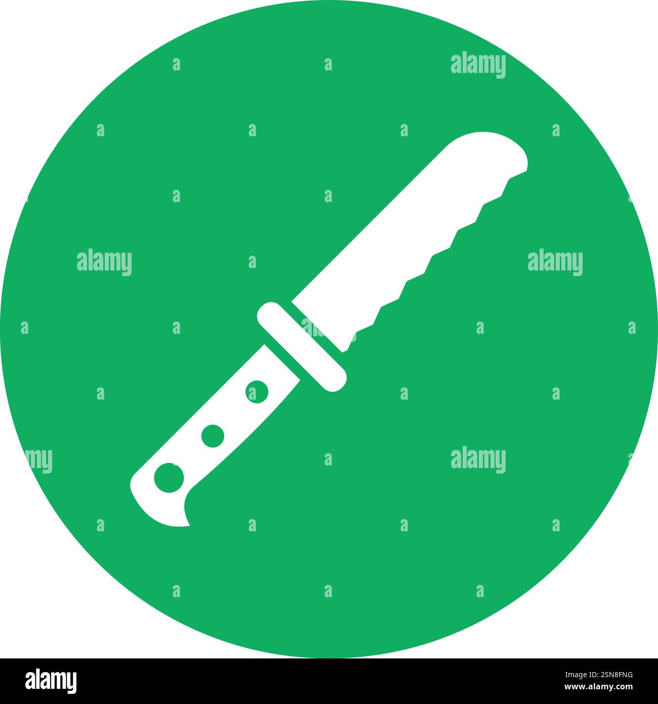 Bread Knife Vector Icon Design Illustration Stock Vector