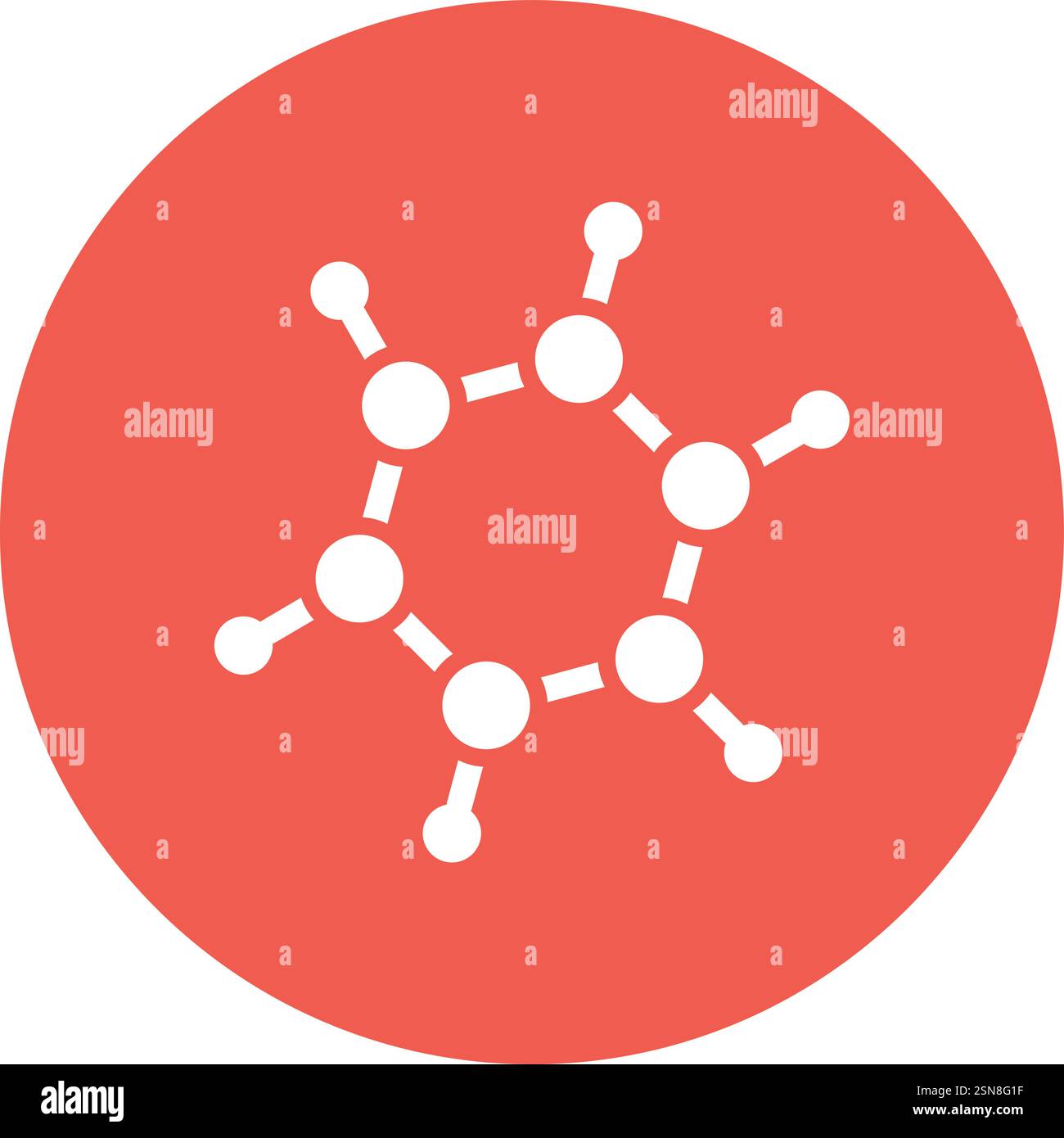 Bio molecules Vector Icon Design Illustration Stock Vector