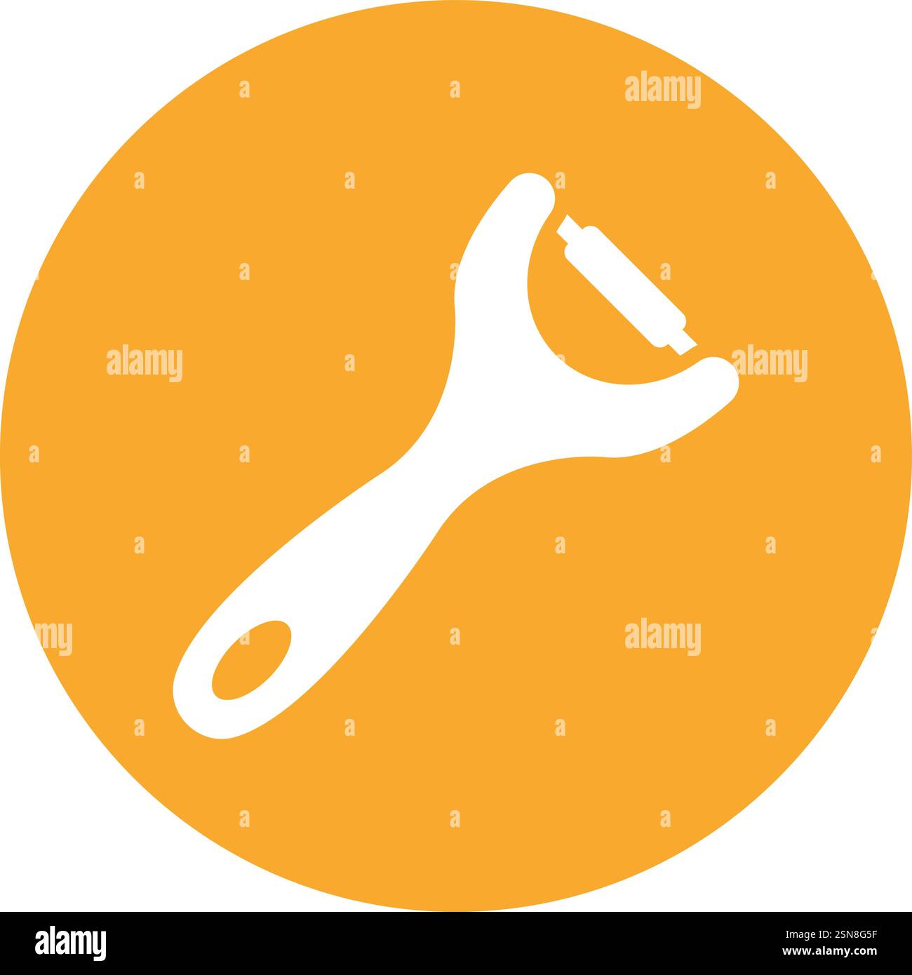 Peeler Vector Icon Design Illustration Stock Vector