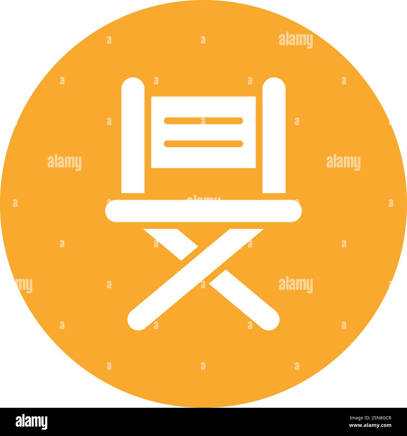Director chair Vector Icon Design Illustration Stock Vector