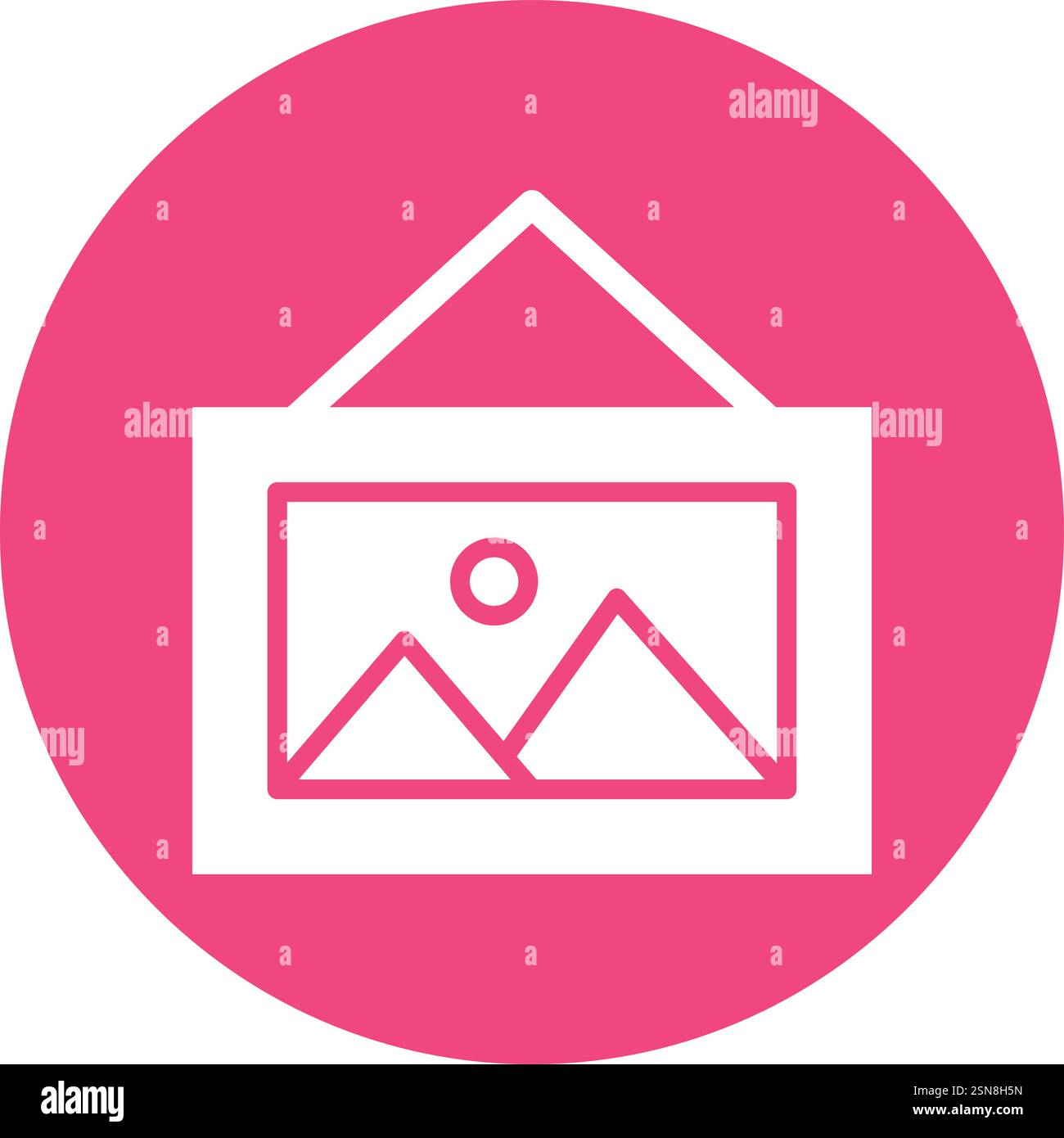 Pictures Vector Icon Design Illustration Stock Vector