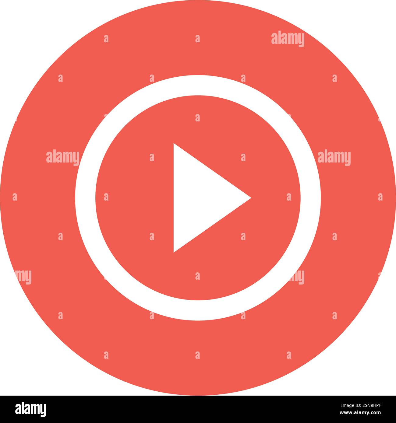 Play button Vector Icon Design Illustration Stock Vector