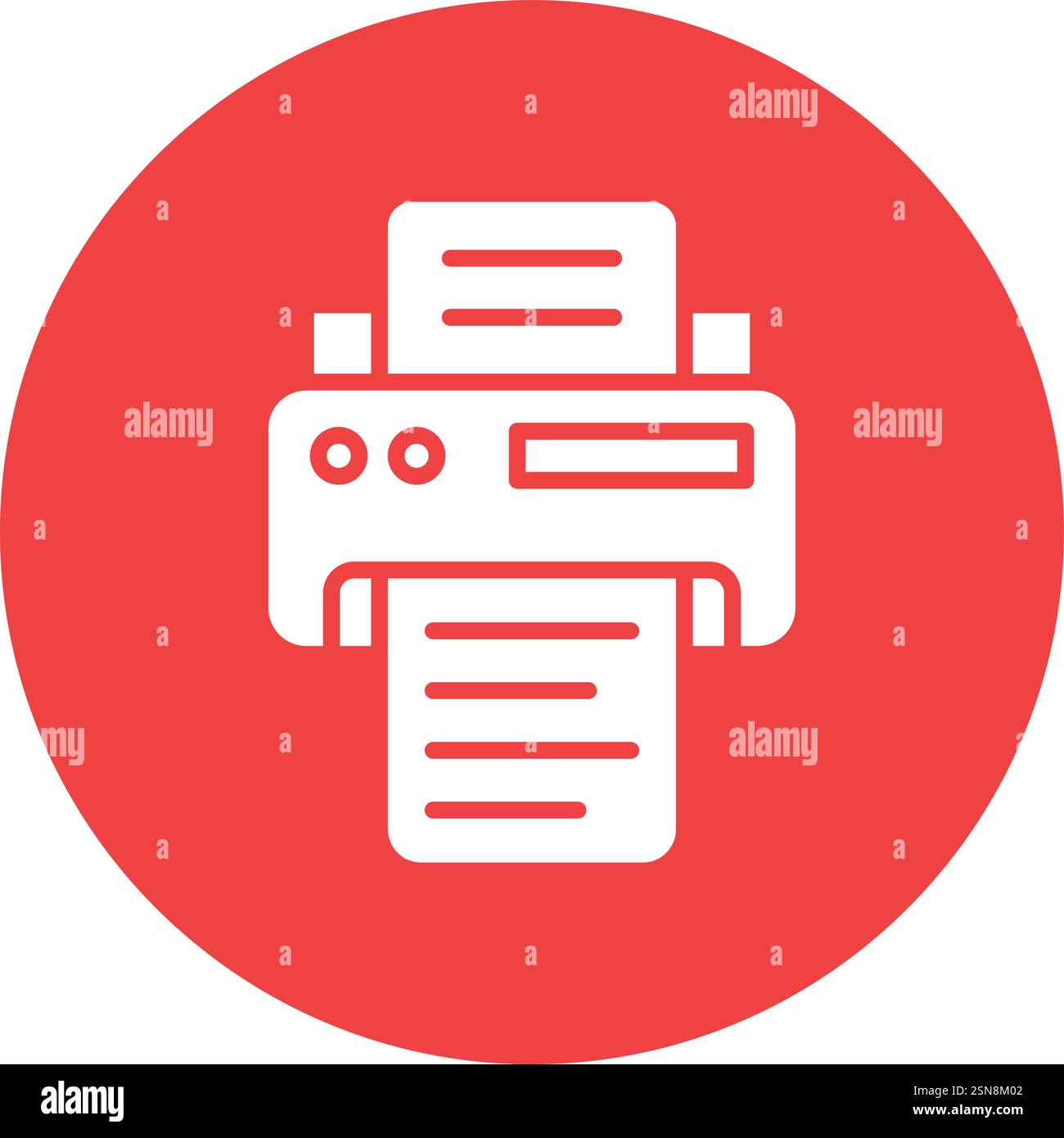 Printer Vector Icon Design Illustration Stock Vector