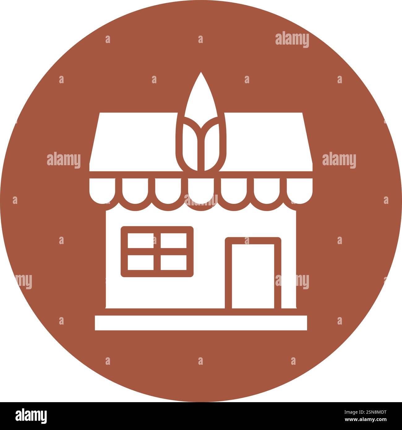 Corn shop Vector Icon Design Illustration Stock Vector