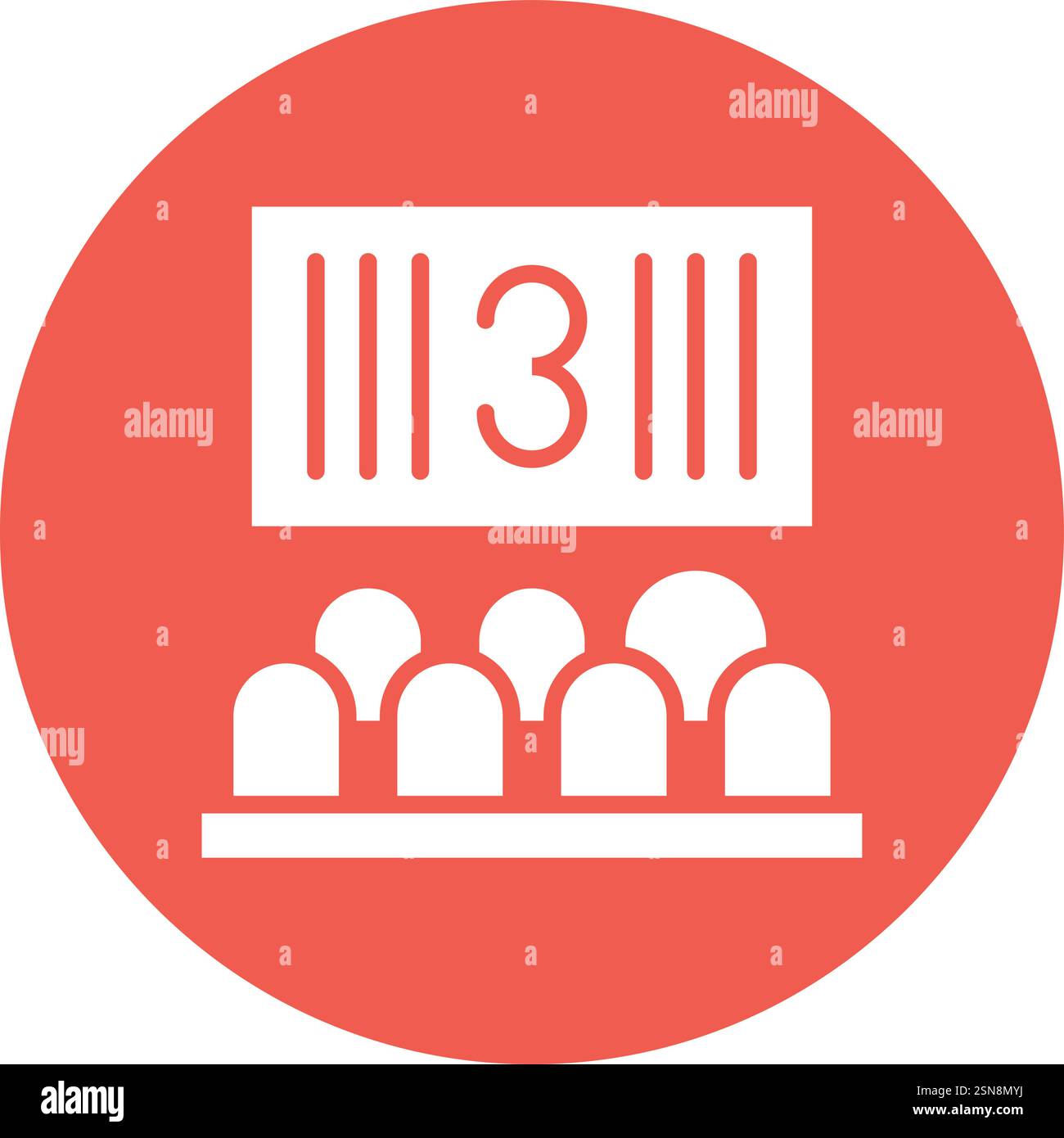Countdown Vector Icon Design Illustration Stock Vector