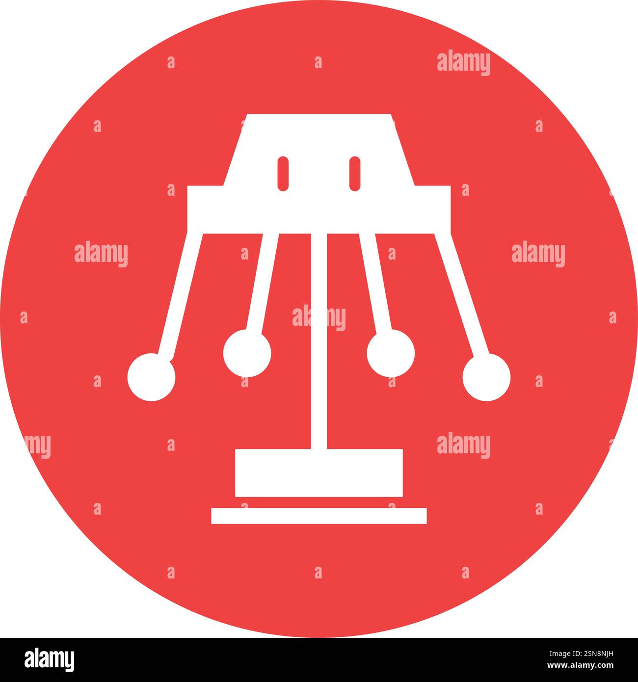 Swing Vector Icon Design Illustration Stock Vector