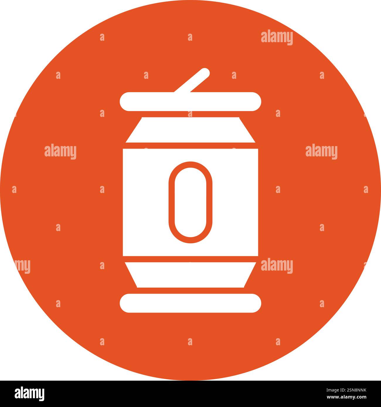 Tin Vector Icon Design Illustration Stock Vector