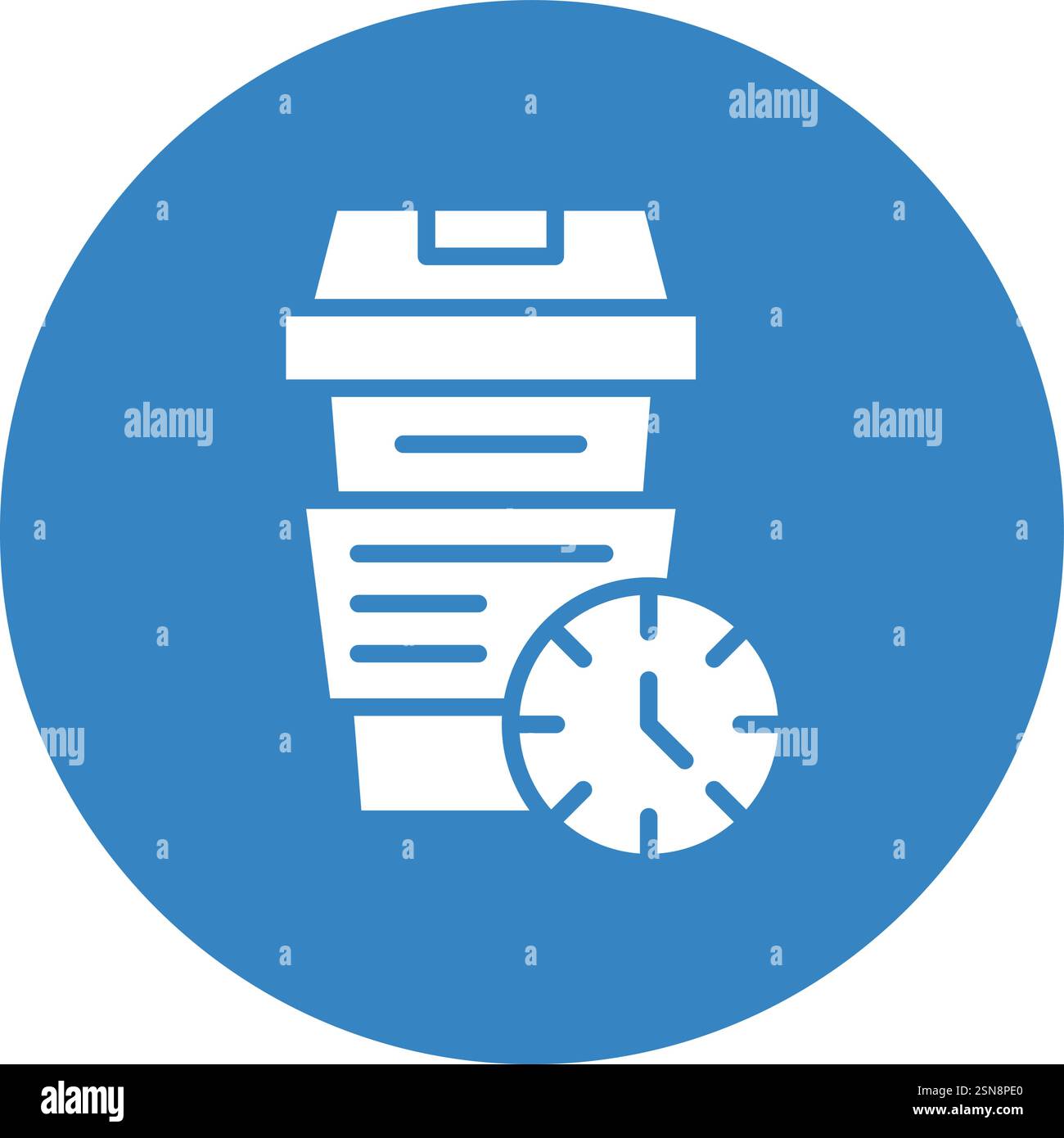 Coffee Time Vector Icon Design Illustration Stock Vector
