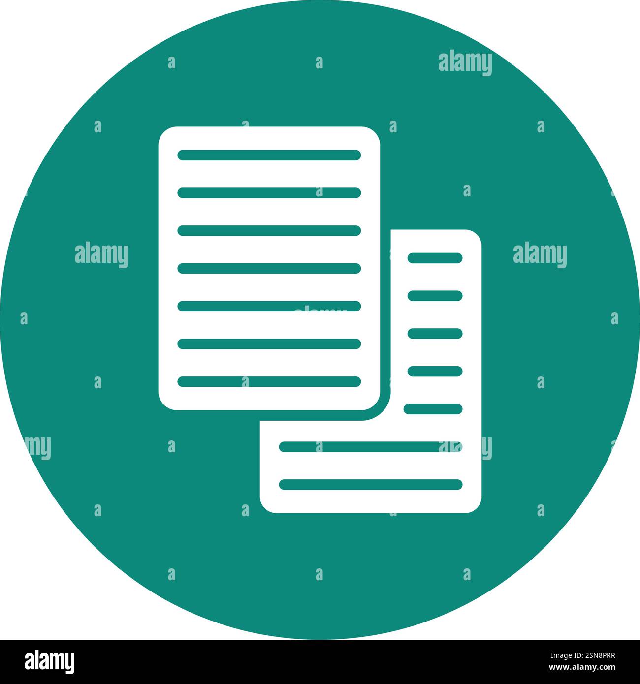 Copy Vector Icon Design Illustration Stock Vector