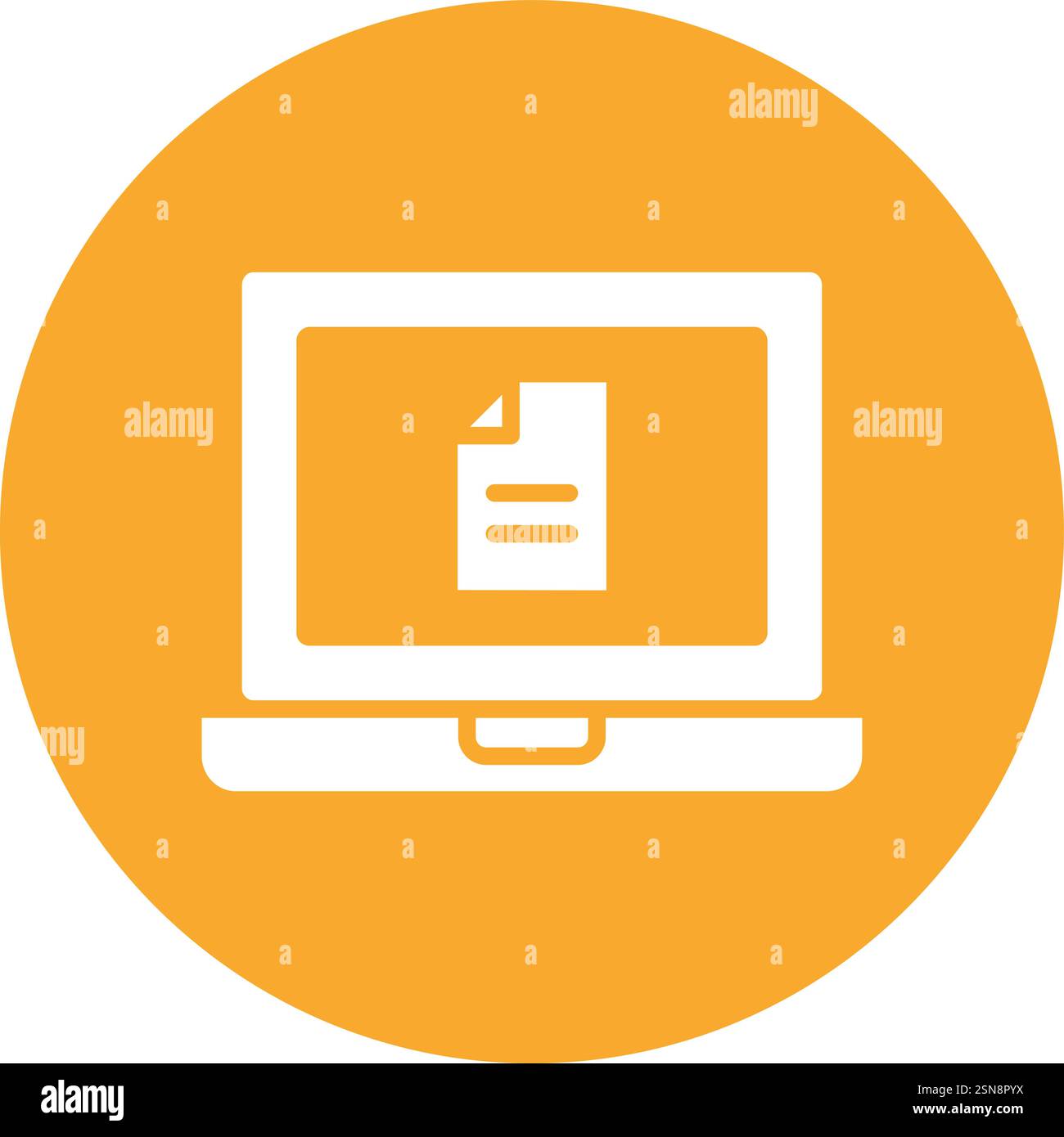 Online document Vector Icon Design Illustration Stock Vector