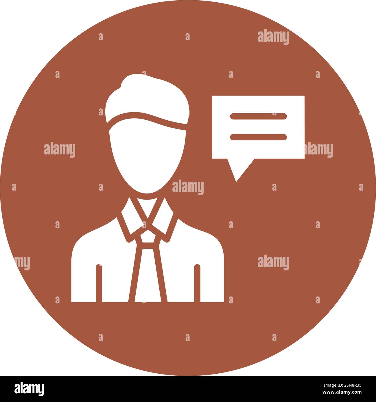 Advisor Vector Icon Design Illustration Stock Vector