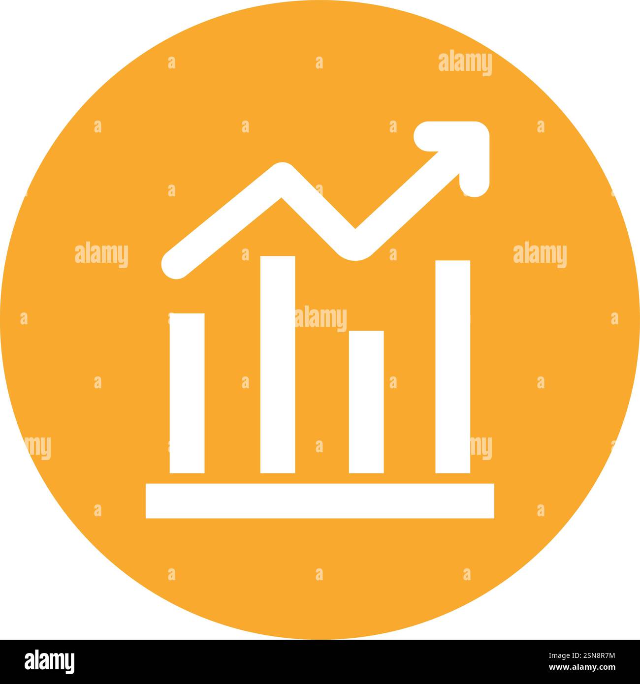Bar graph Vector Icon Design Illustration Stock Vector