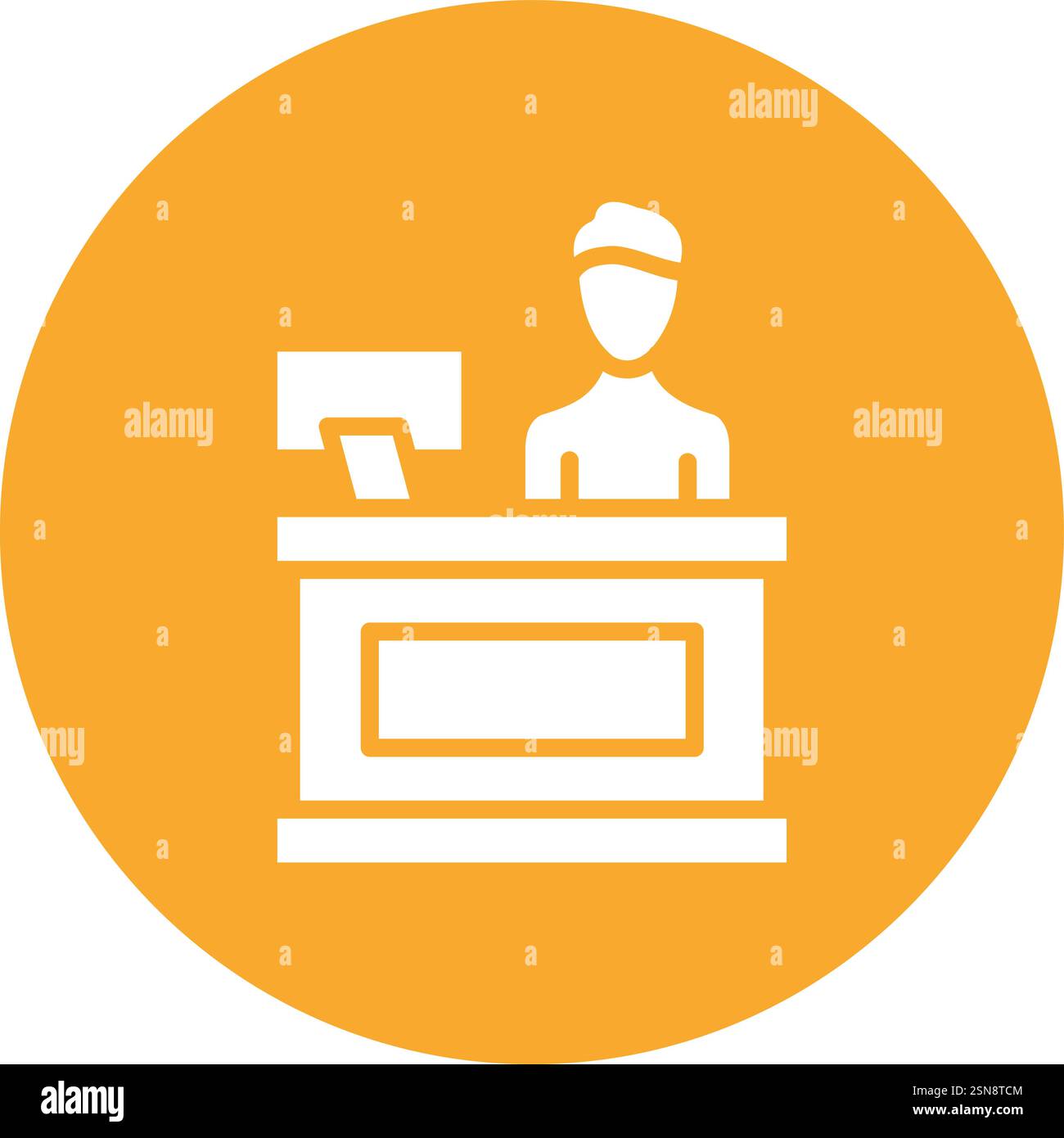Employee Vector Icon Design Illustration Stock Vector