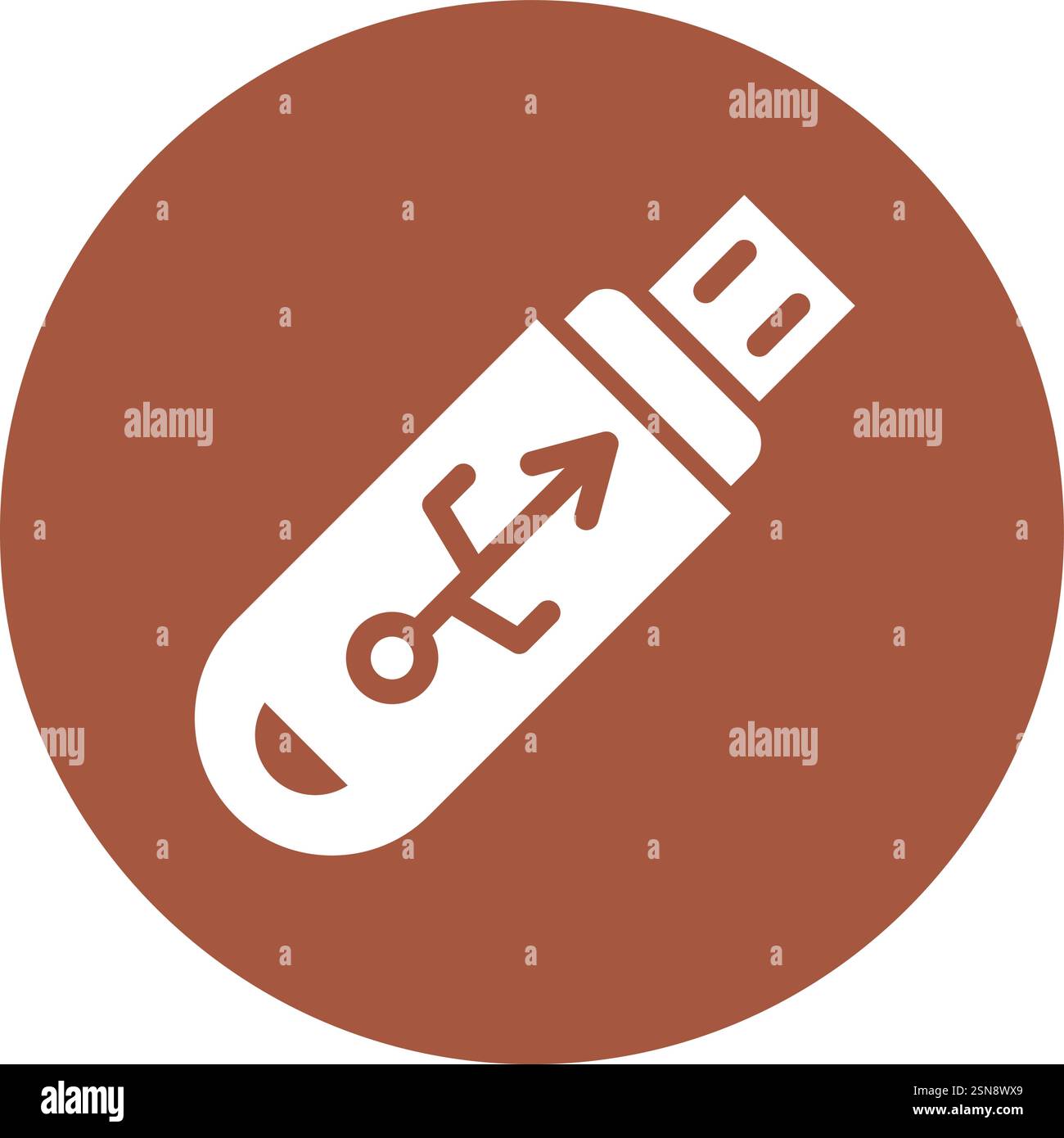 Usb Vector Icon Design Illustration Stock Vector