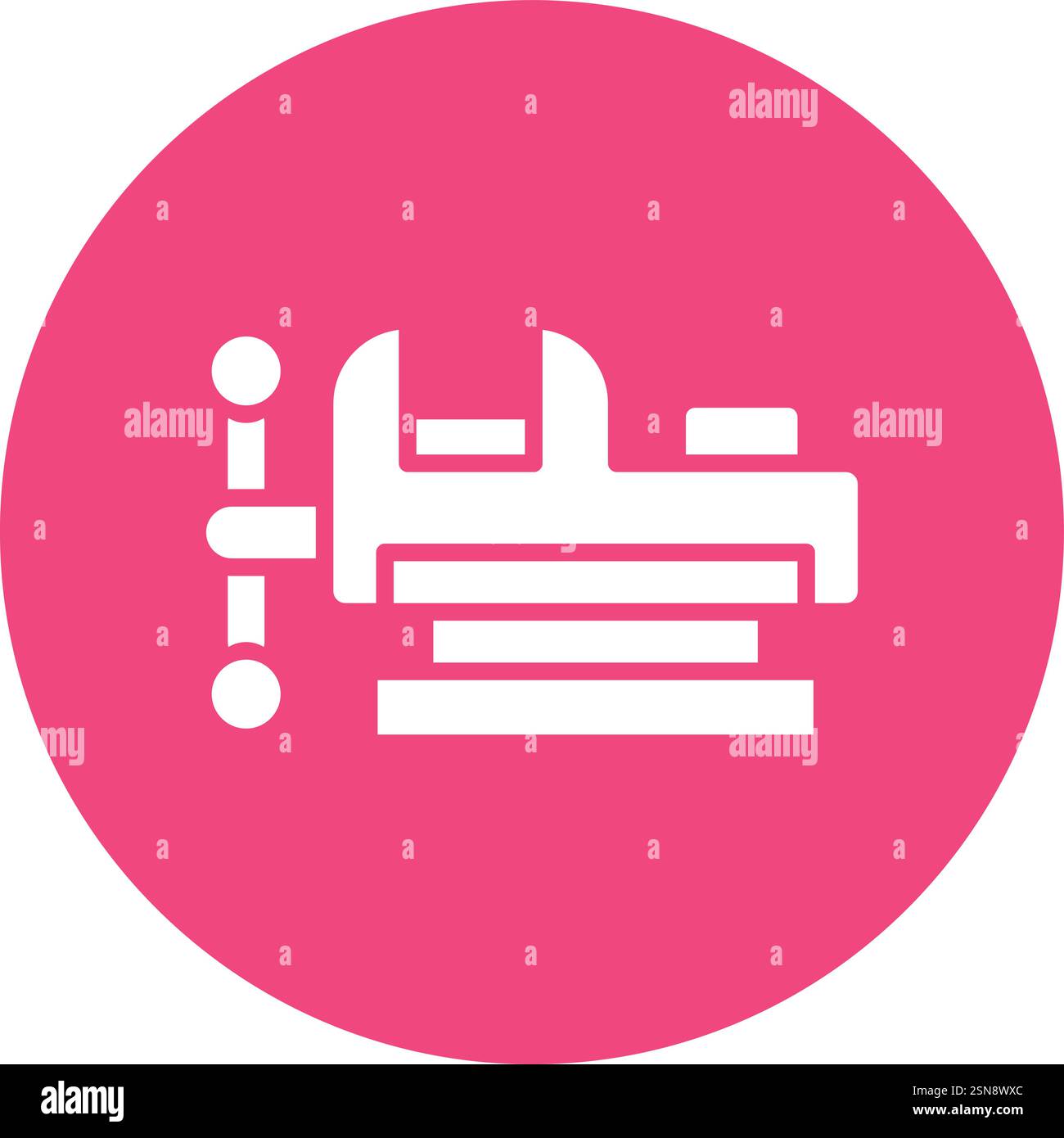 Vise Vector Icon Design Illustration Stock Vector