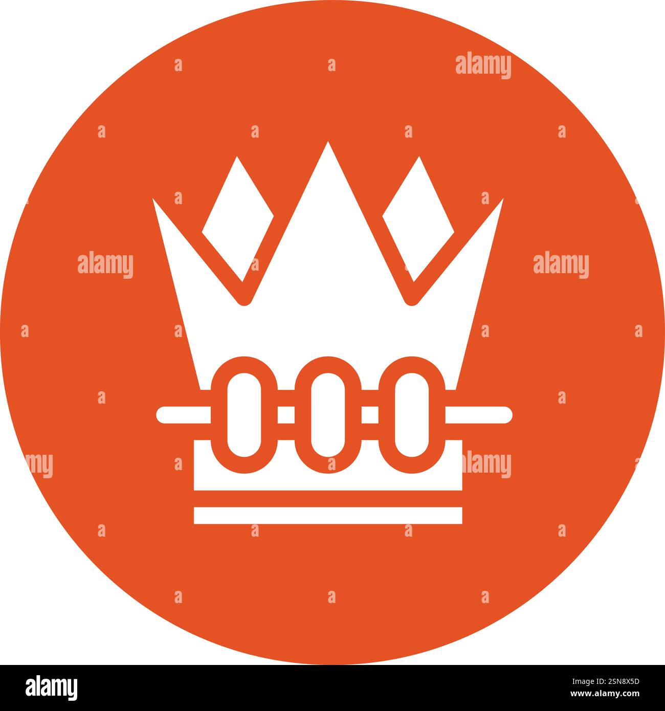Crown Vector Icon Design Illustration Stock Vector
