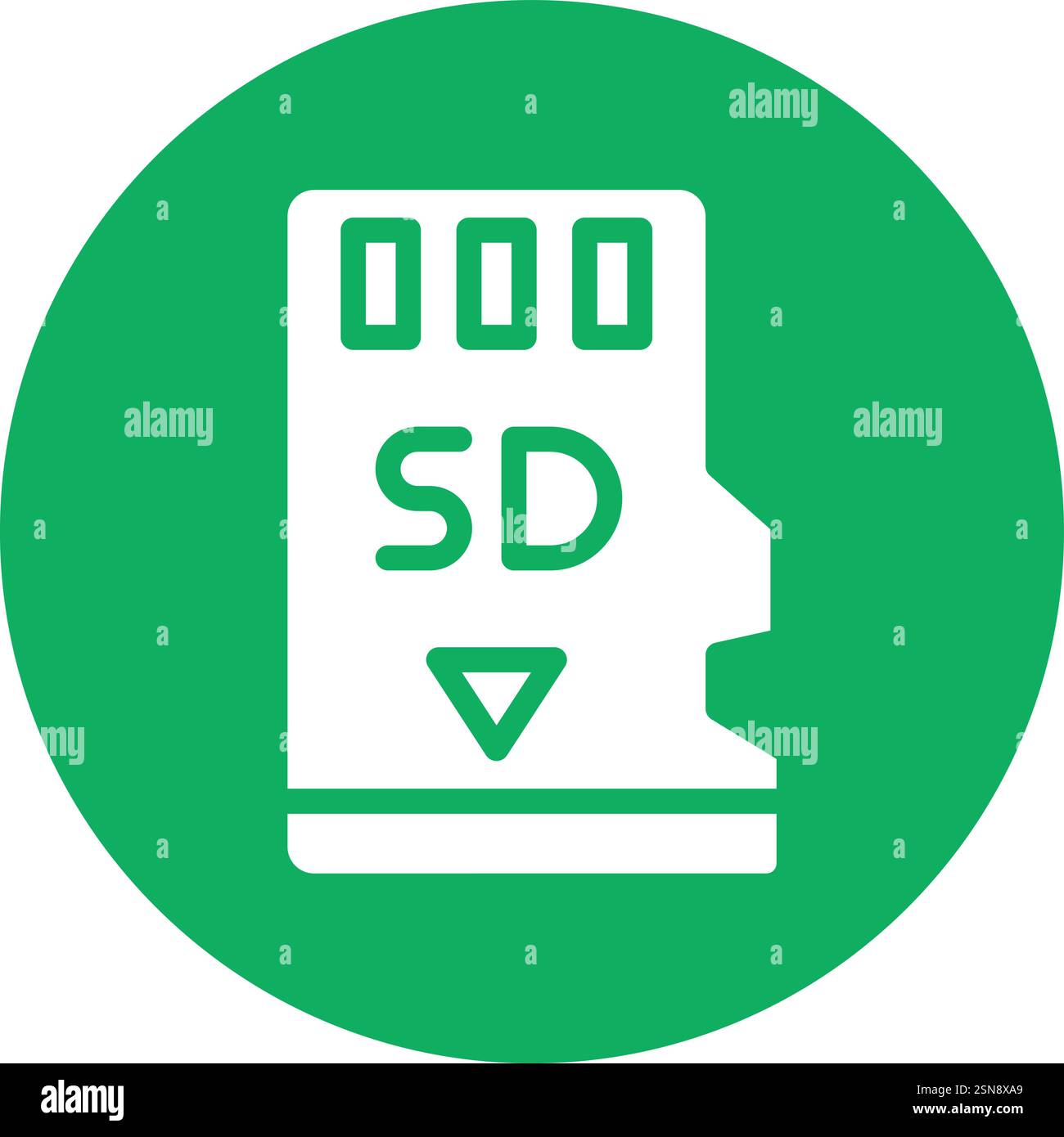 Memory card Vector Icon Design Illustration Stock Vector
