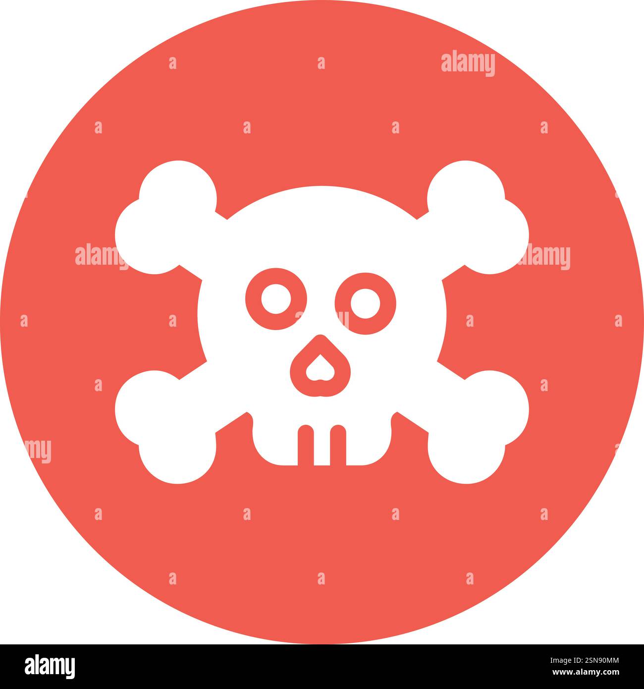 Skull Vector Icon Design Illustration Stock Vector