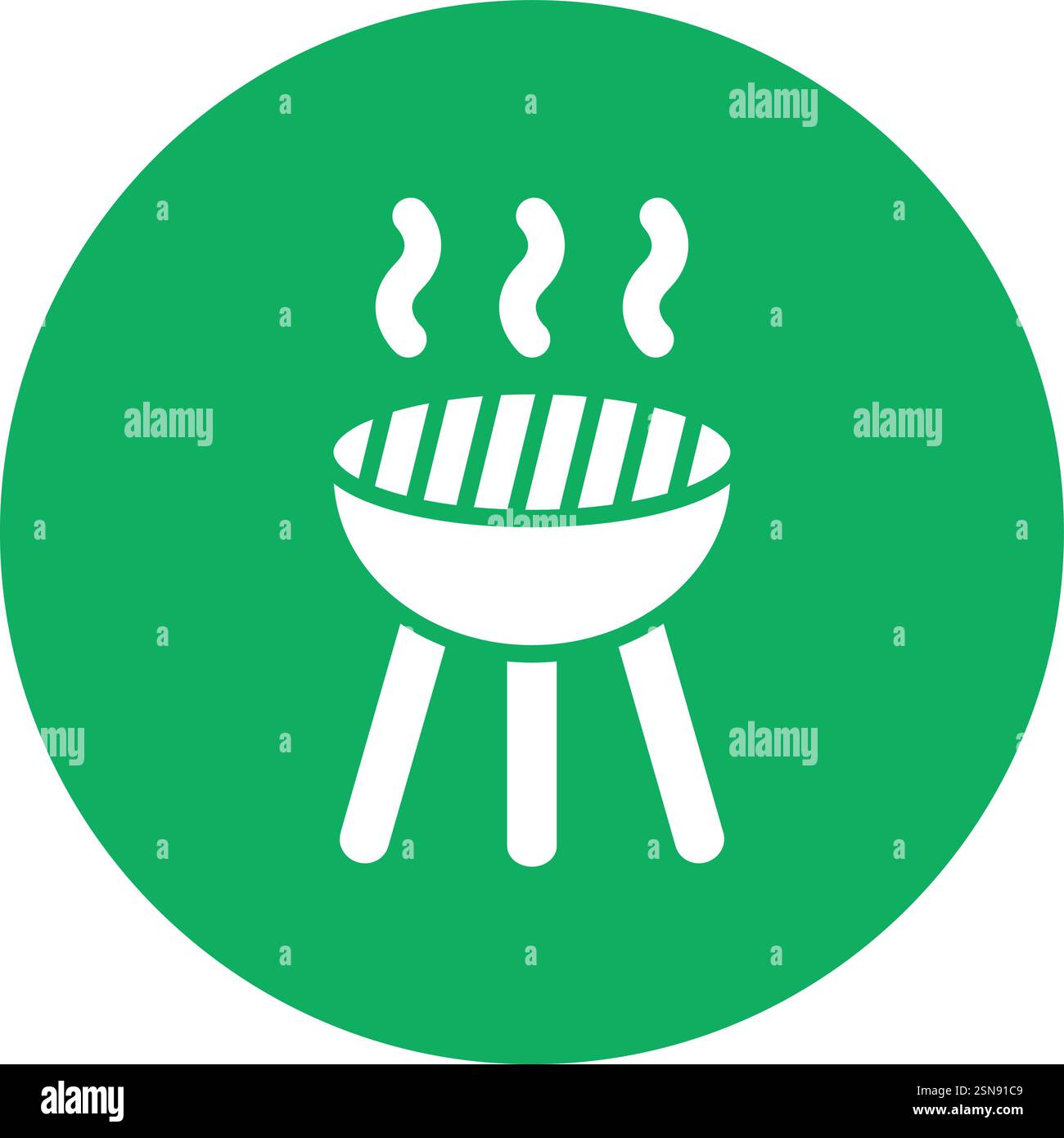 Grill Vector Icon Design Illustration Stock Vector