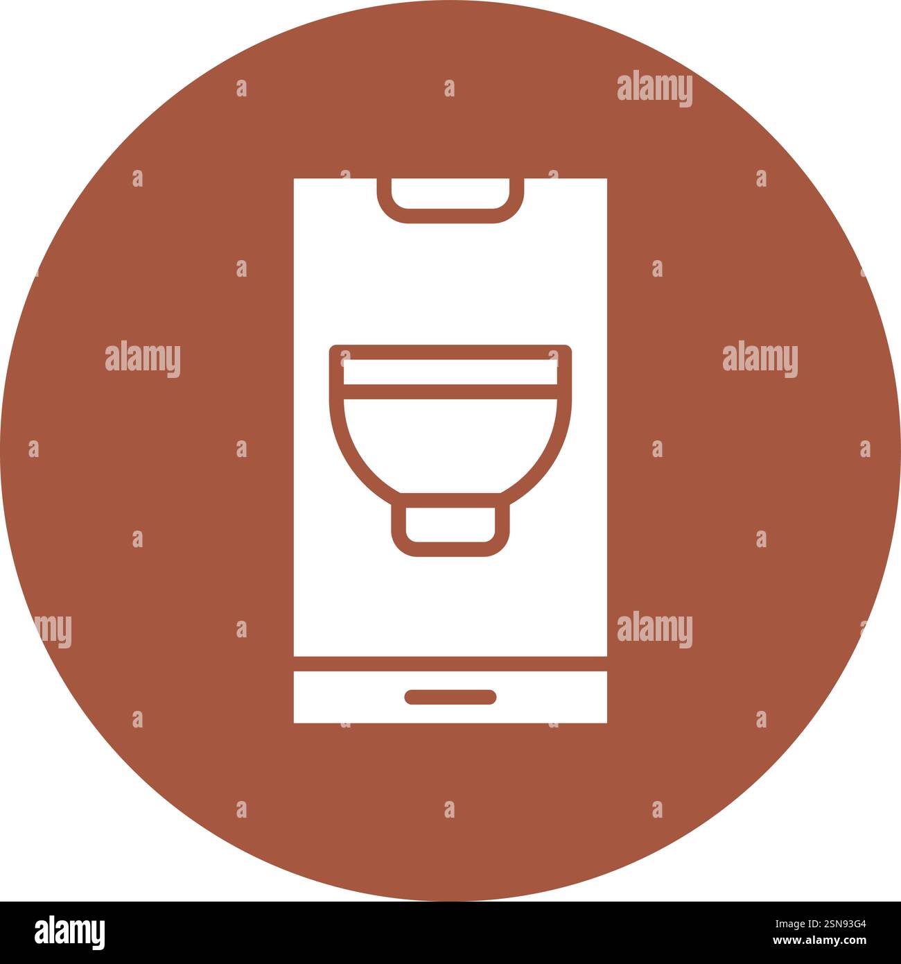 Mobile recipe Vector Icon Design Illustration Stock Vector